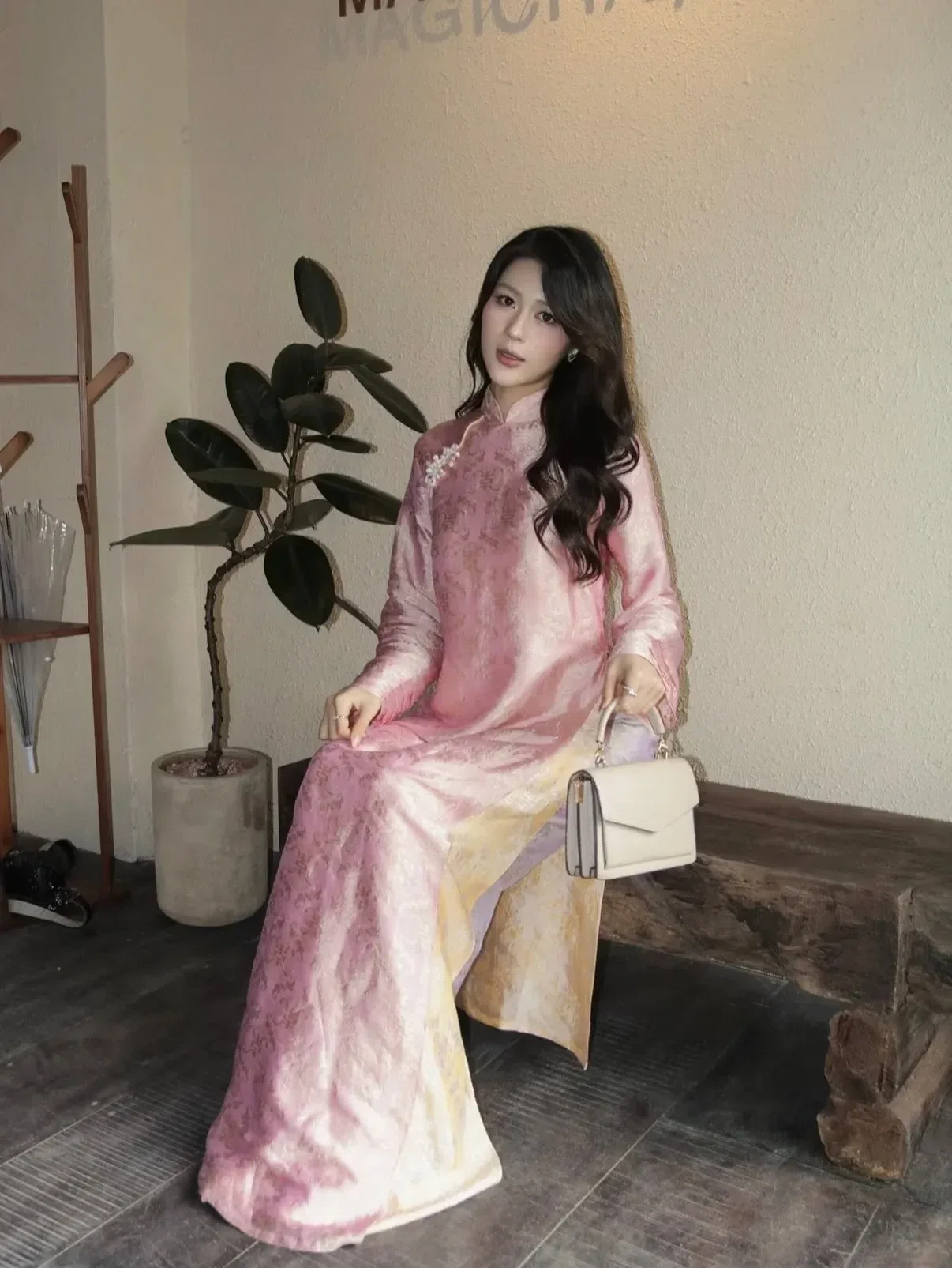 Áo dài Mộng Uyển - size M fit M, L 13
