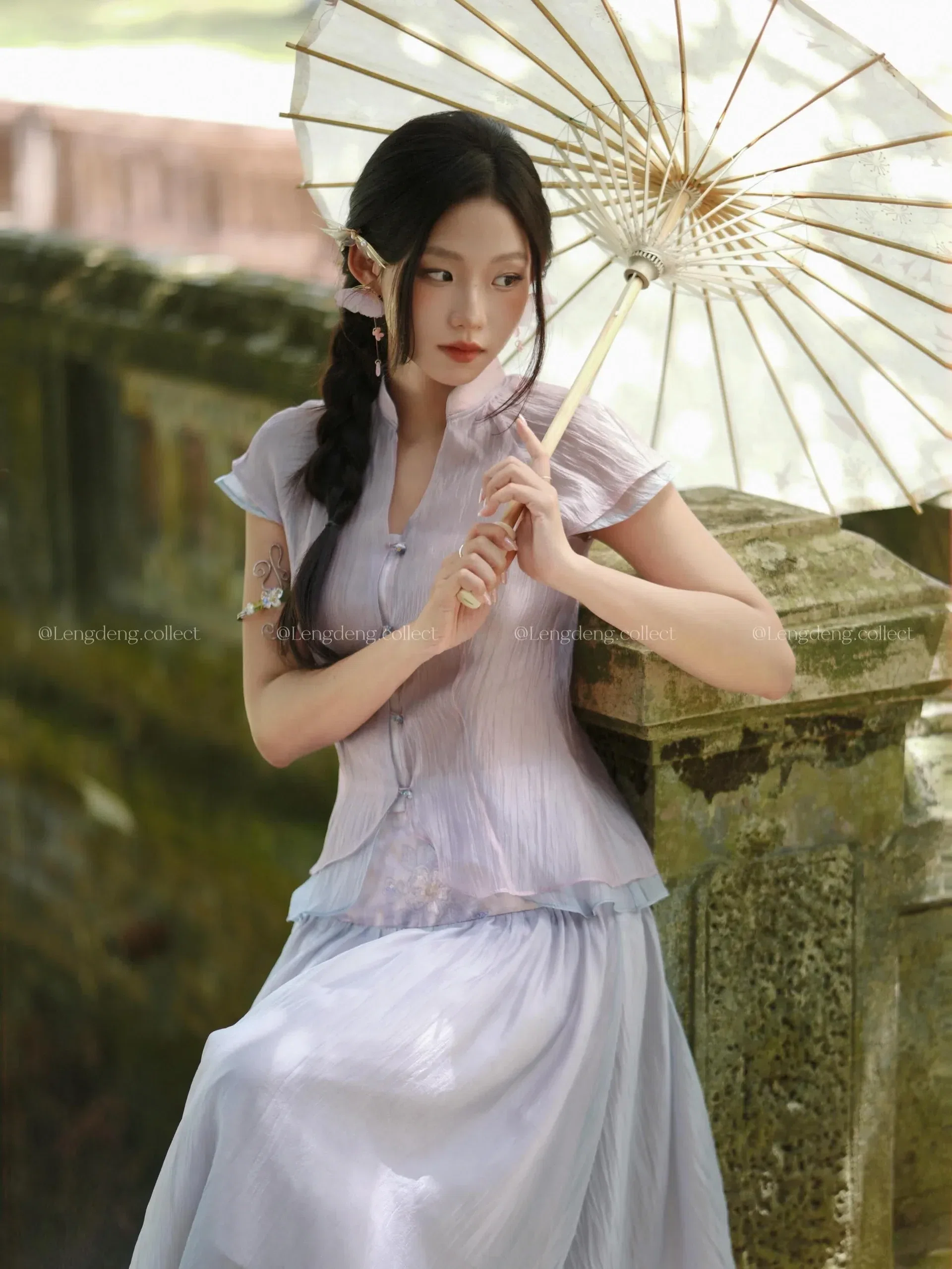 LÈNG DÈNG SET BỌT BIỂN - TÍM PASTEL 2