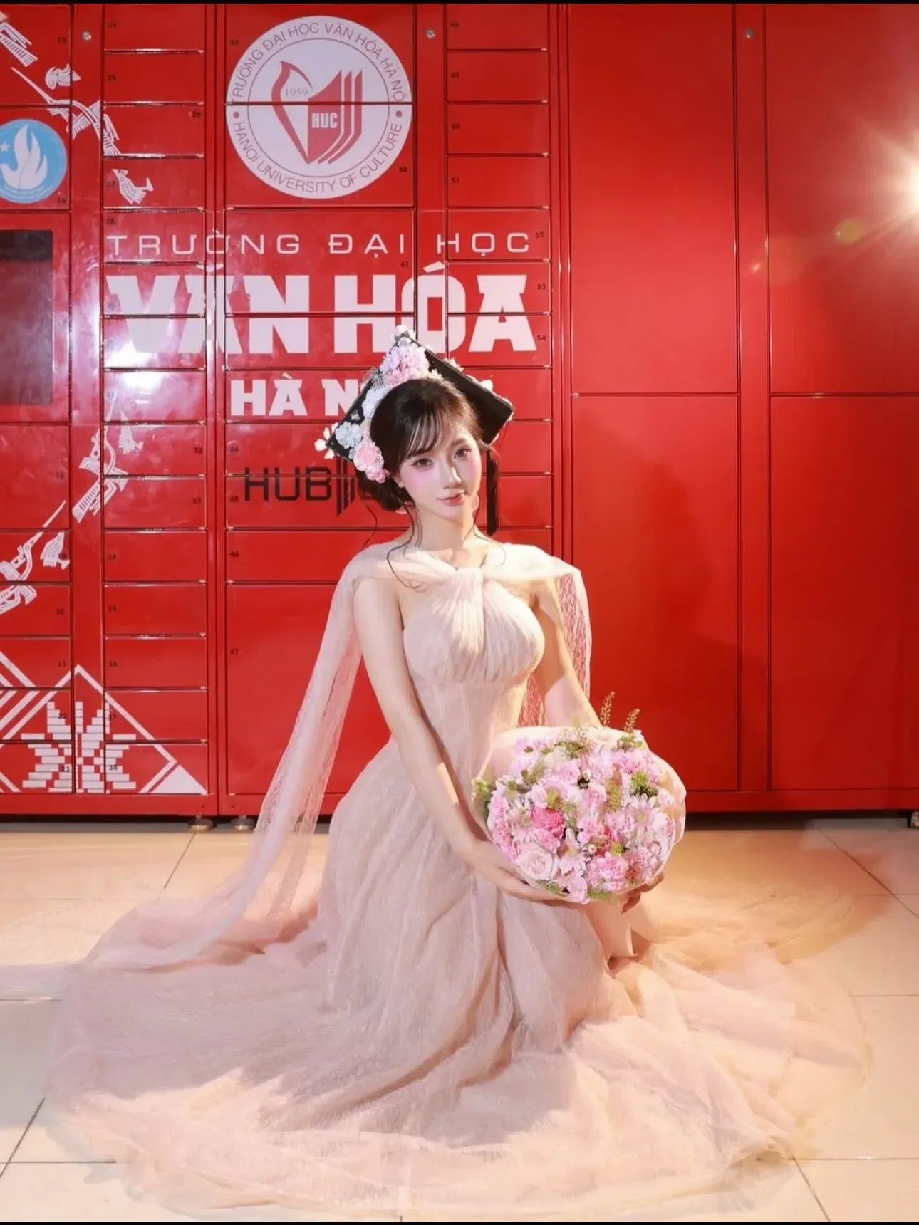 Brand: Sovintage House, Item Name: V462 CALIA Đầm ren lưới vạt Sò 3