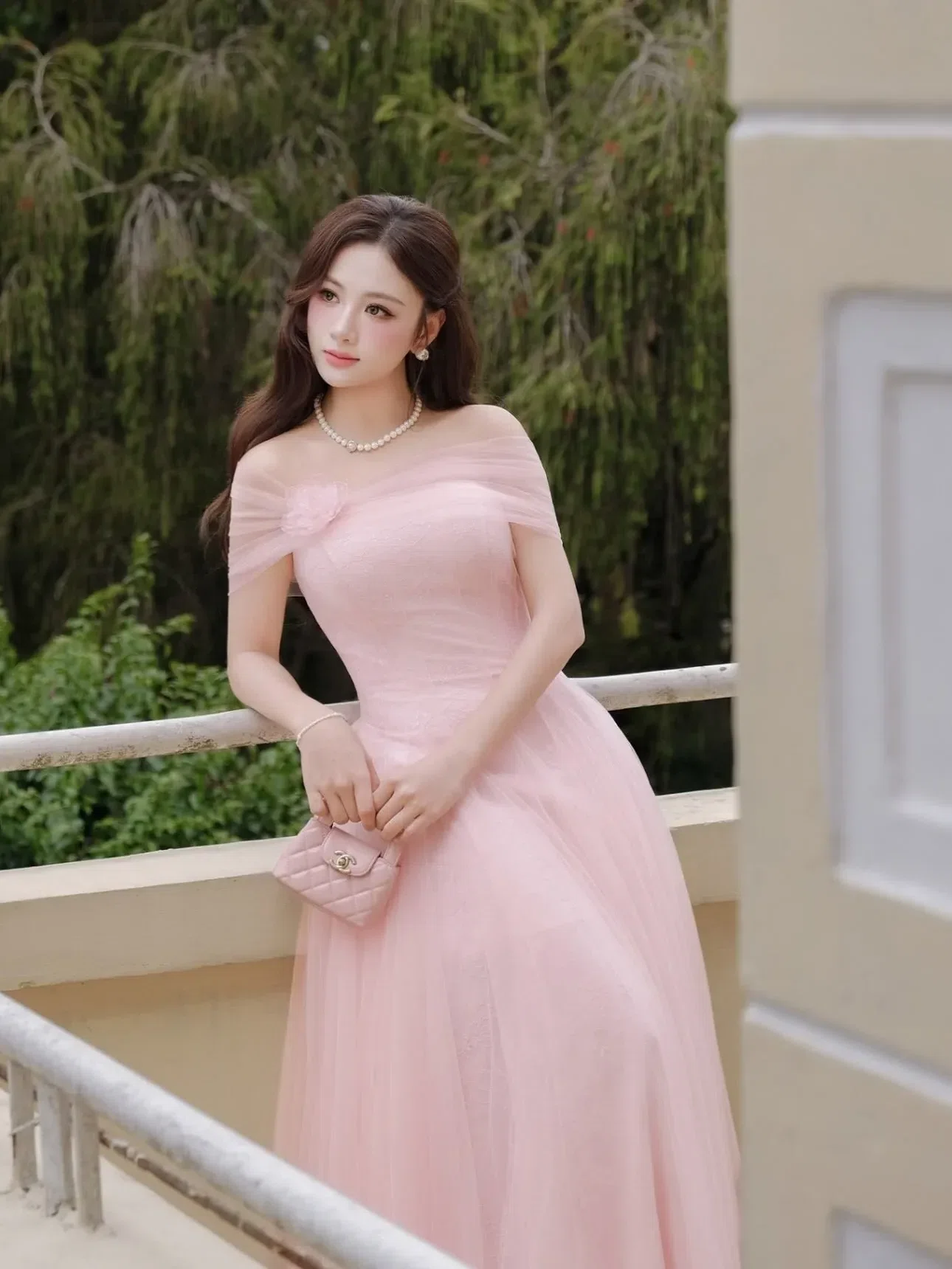 V570-571 Aurora Dress tiela hồng 7
