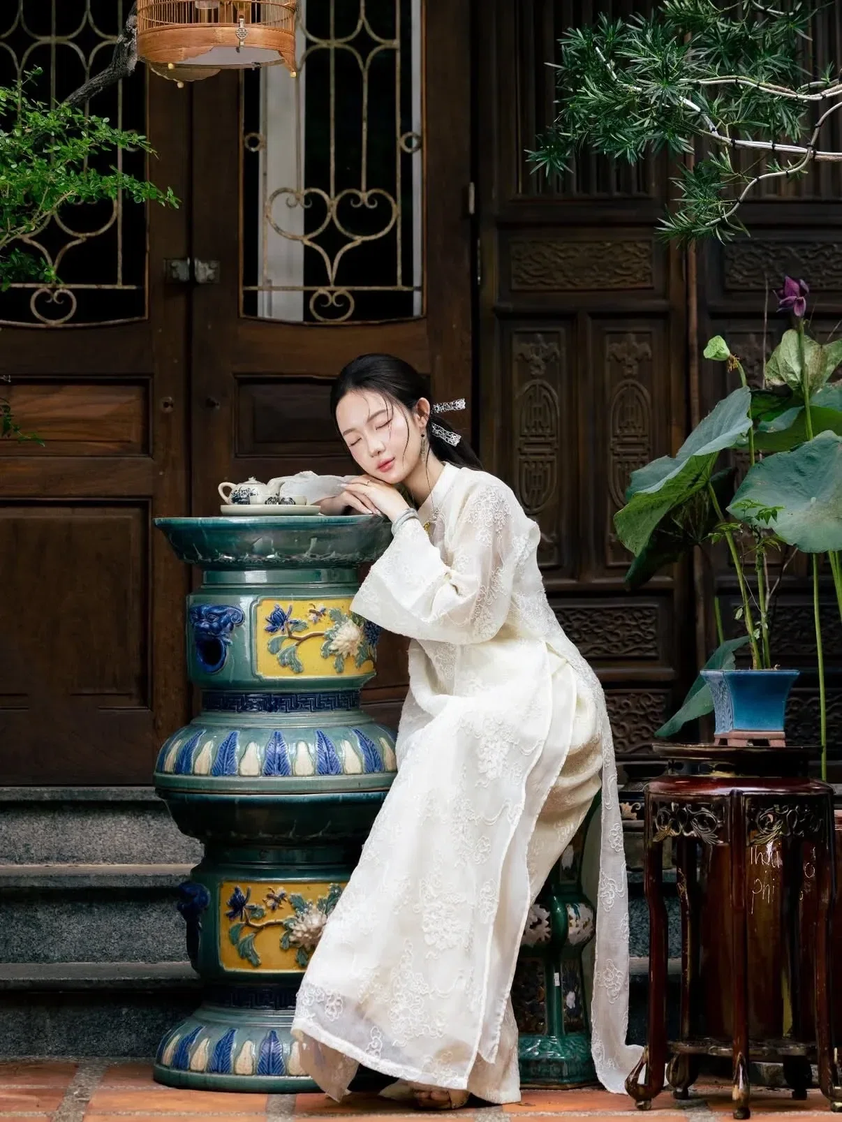 Áo dài Kiều Khổng - size L 2