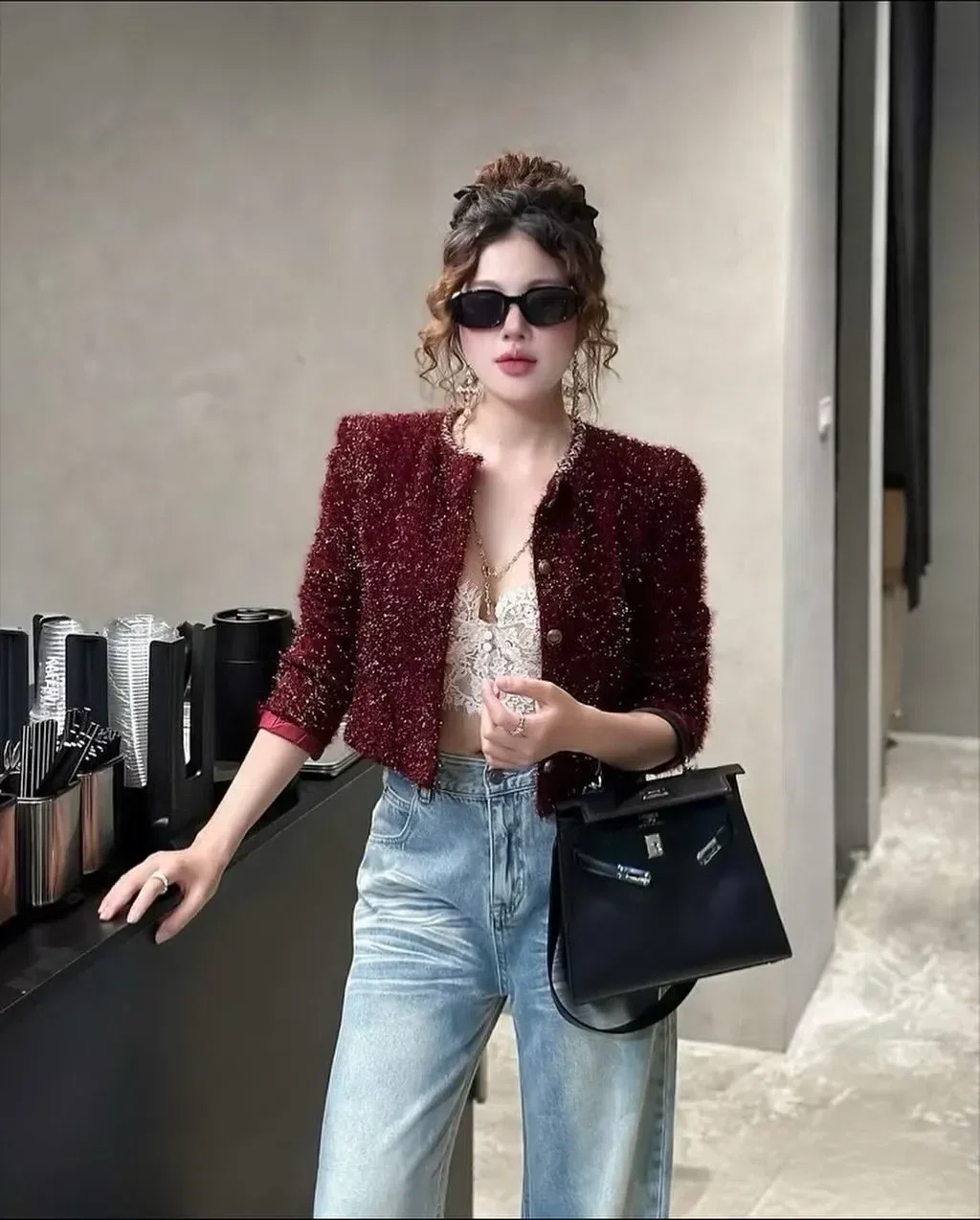 Set đỏ nì diện tết hay noel là nổi bần bật lun ❤️ 3