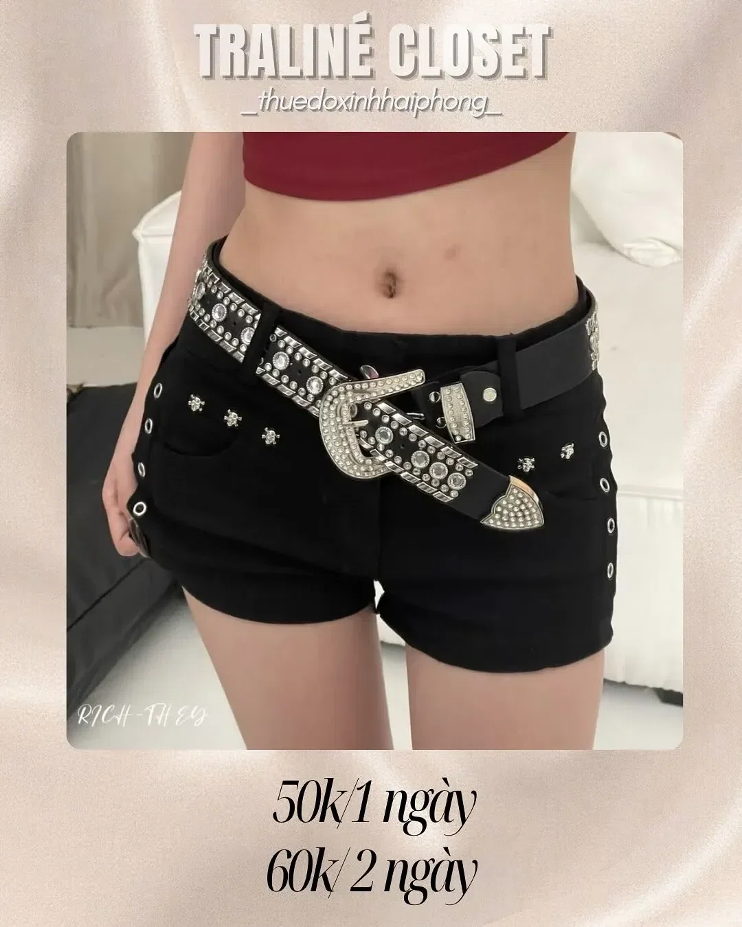 Quần đã xịn lại còn dc thuê free phụ kiện thắt lưng đá cỡ nì😍 1
