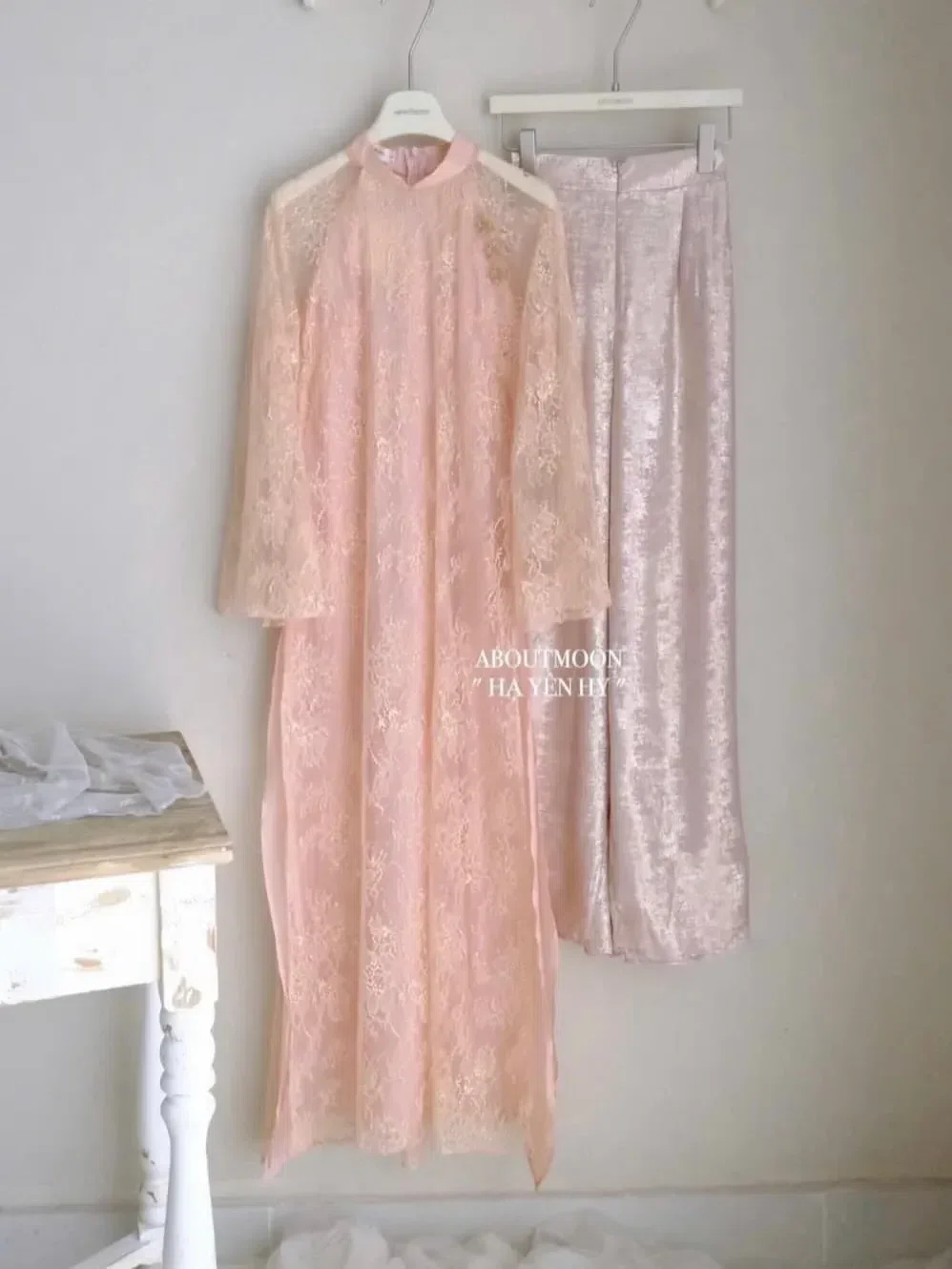 Áo dài Bách Hợp “hạnh phúc, sơ tâm “ 2