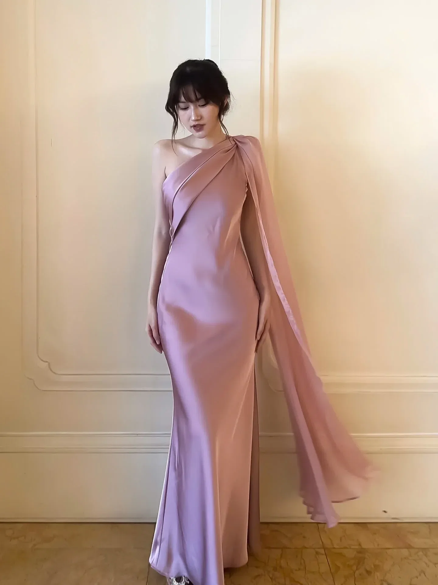 @jolie.loft ~ SIZE S V596 Violet Dress Váy lụa hồng Jolieloft 1