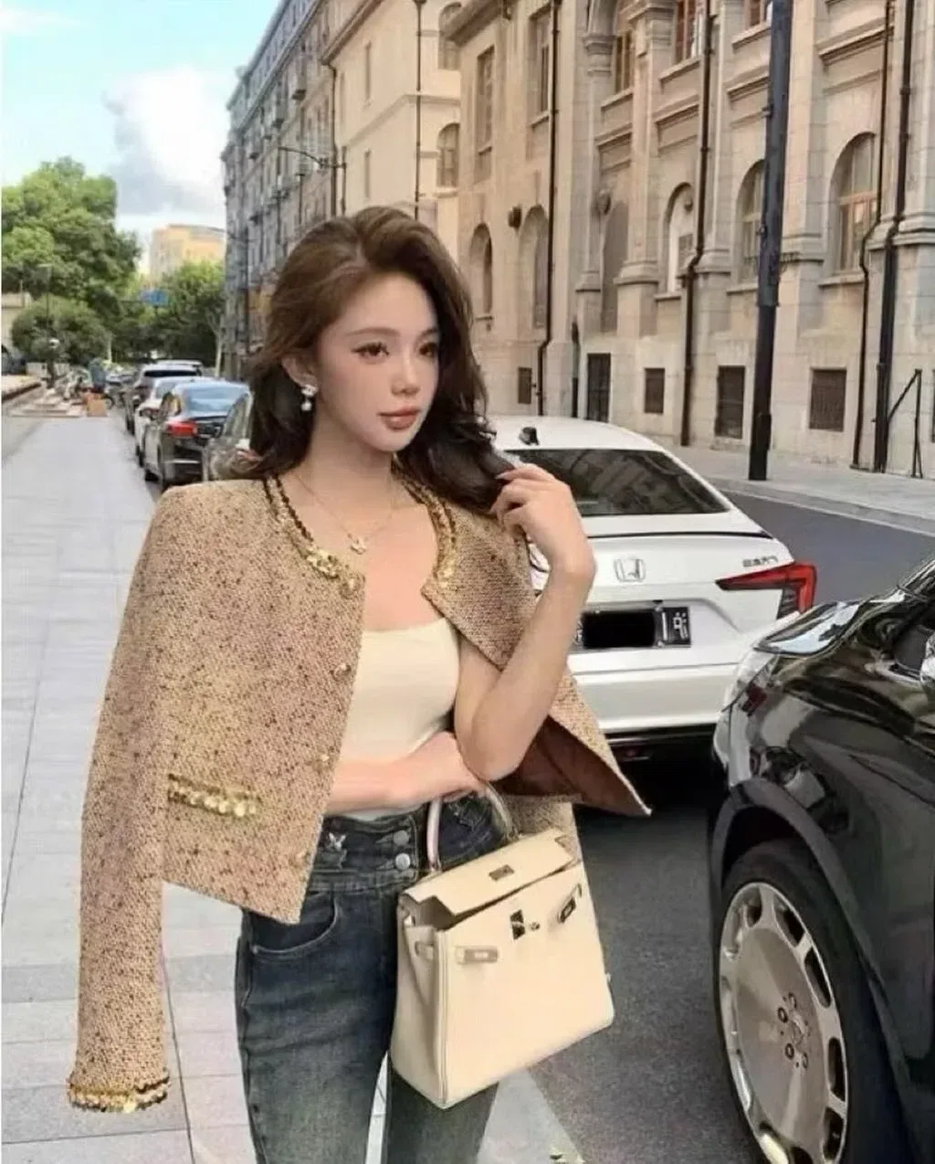 Thêm mụt item áo dạ tweed sang xịn mịn cho ce ạ 3