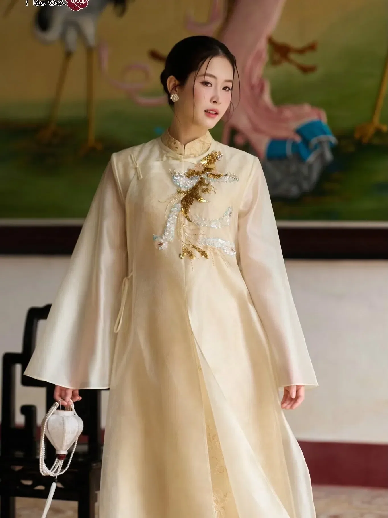 MỘC TRÀ ÁO DÀI PHƯỢNG VŨ KIM ẢNH fit S M 5