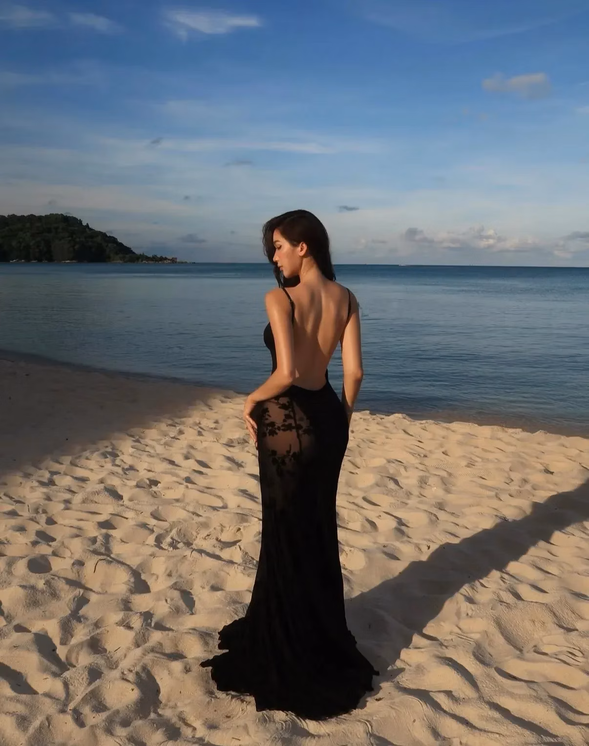 Black Swan 🦢 Black Rosie Dress - size M co giãn fit M, L 10