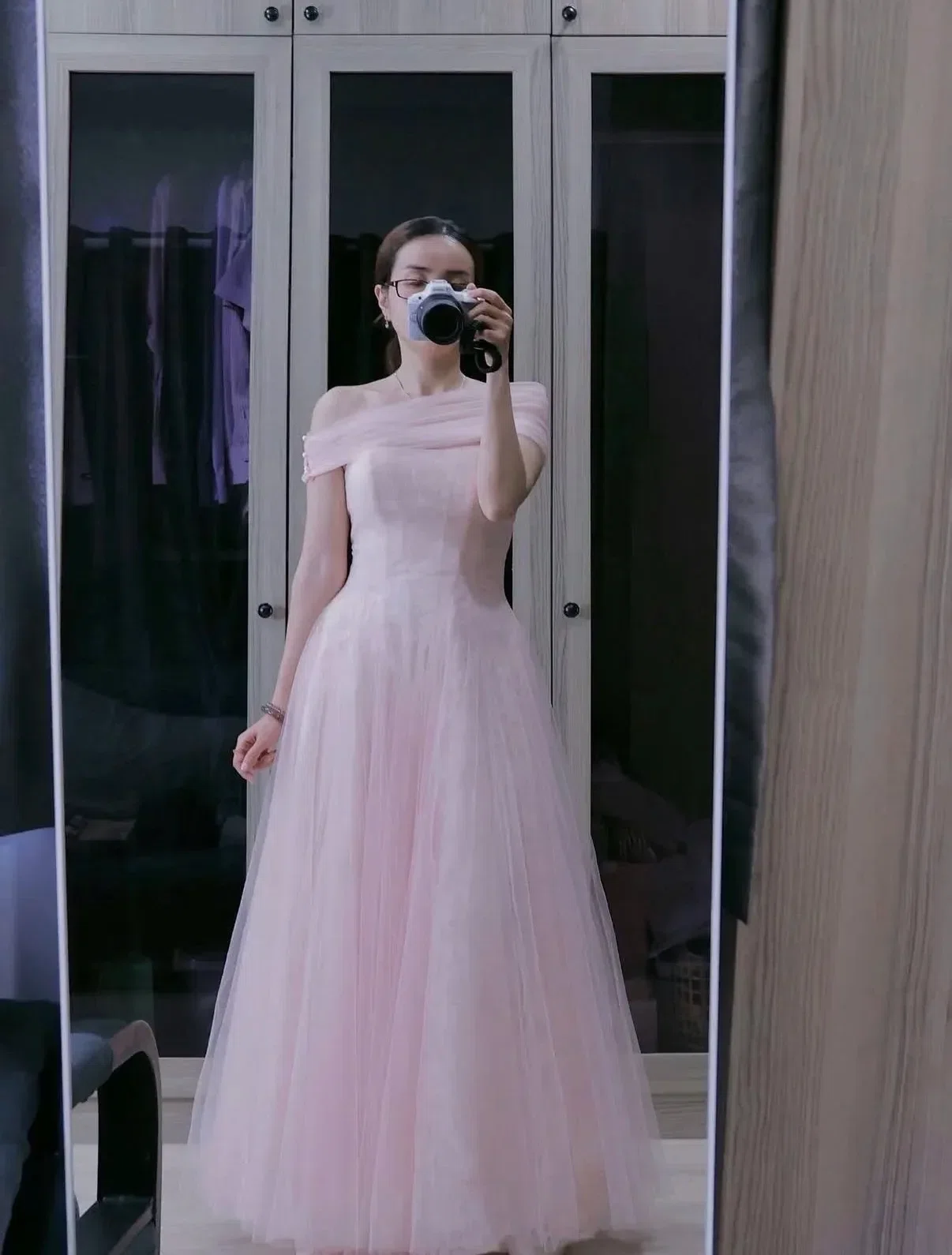 Vintage Dasha Dress - size L (màu hồng, xanh) 16