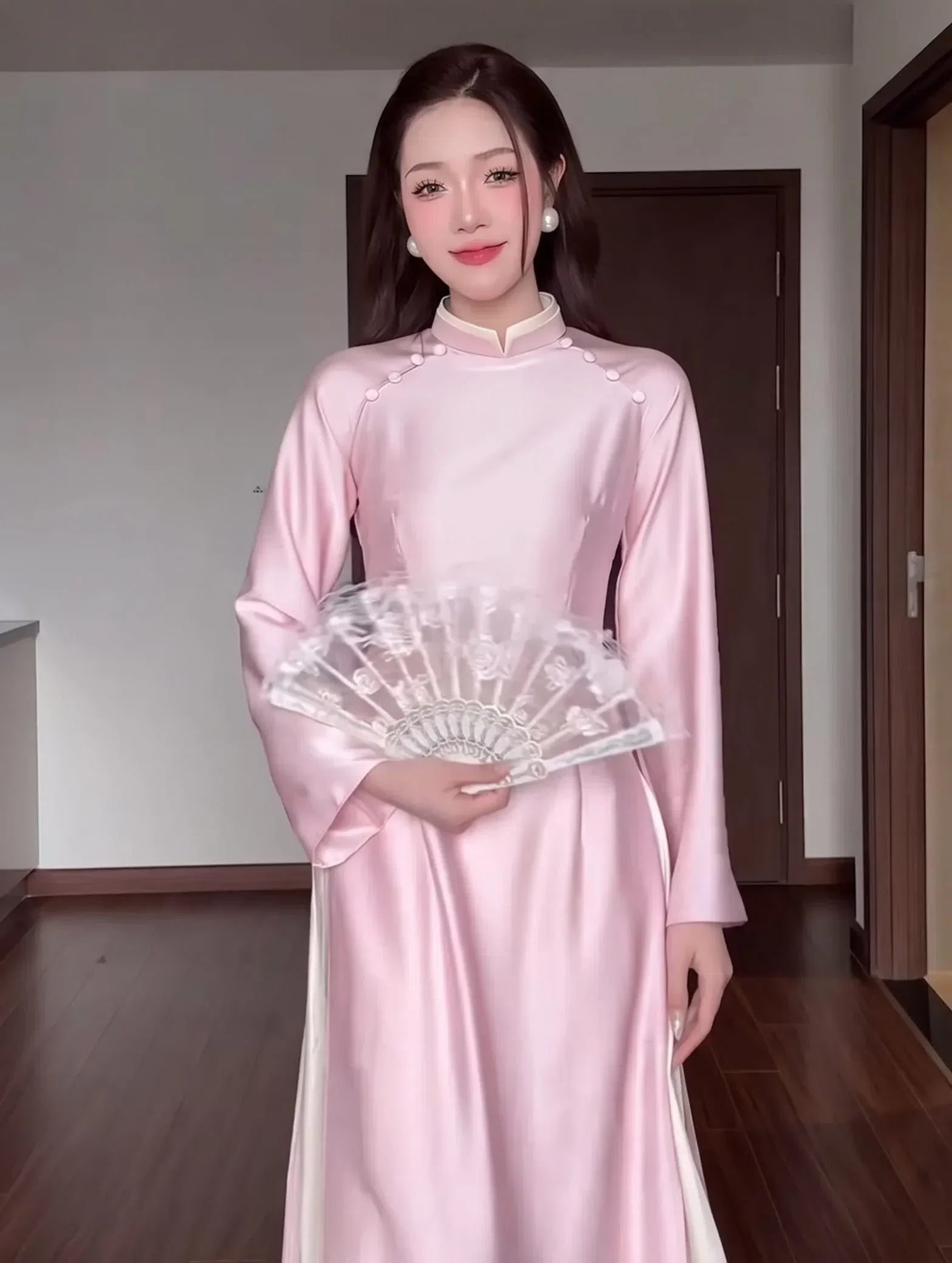 ÁO DÀI TRÚC VY size S,M 3