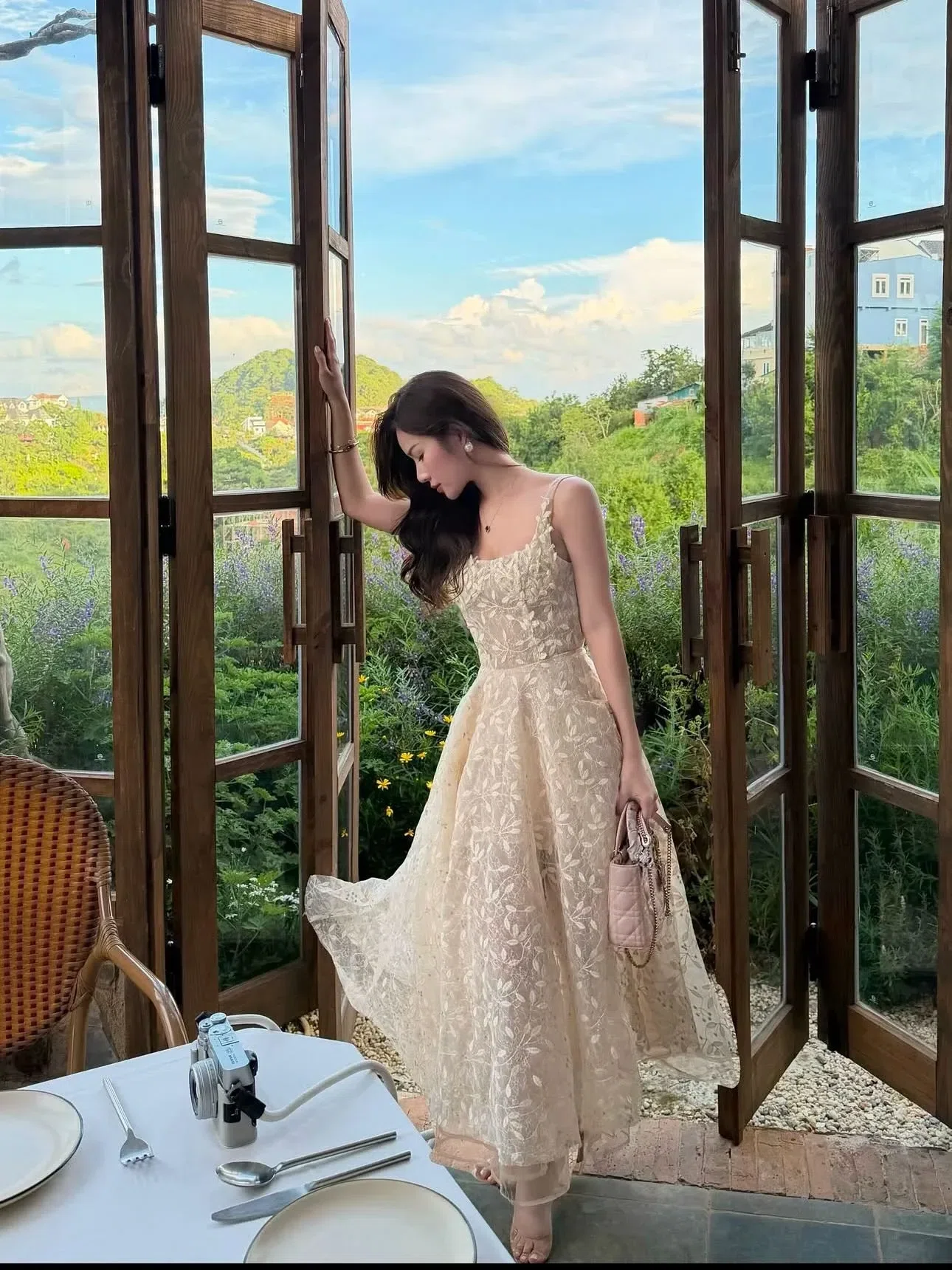 Chouchou V407 Đầm 2s kim sa Chouchou size S, M 3