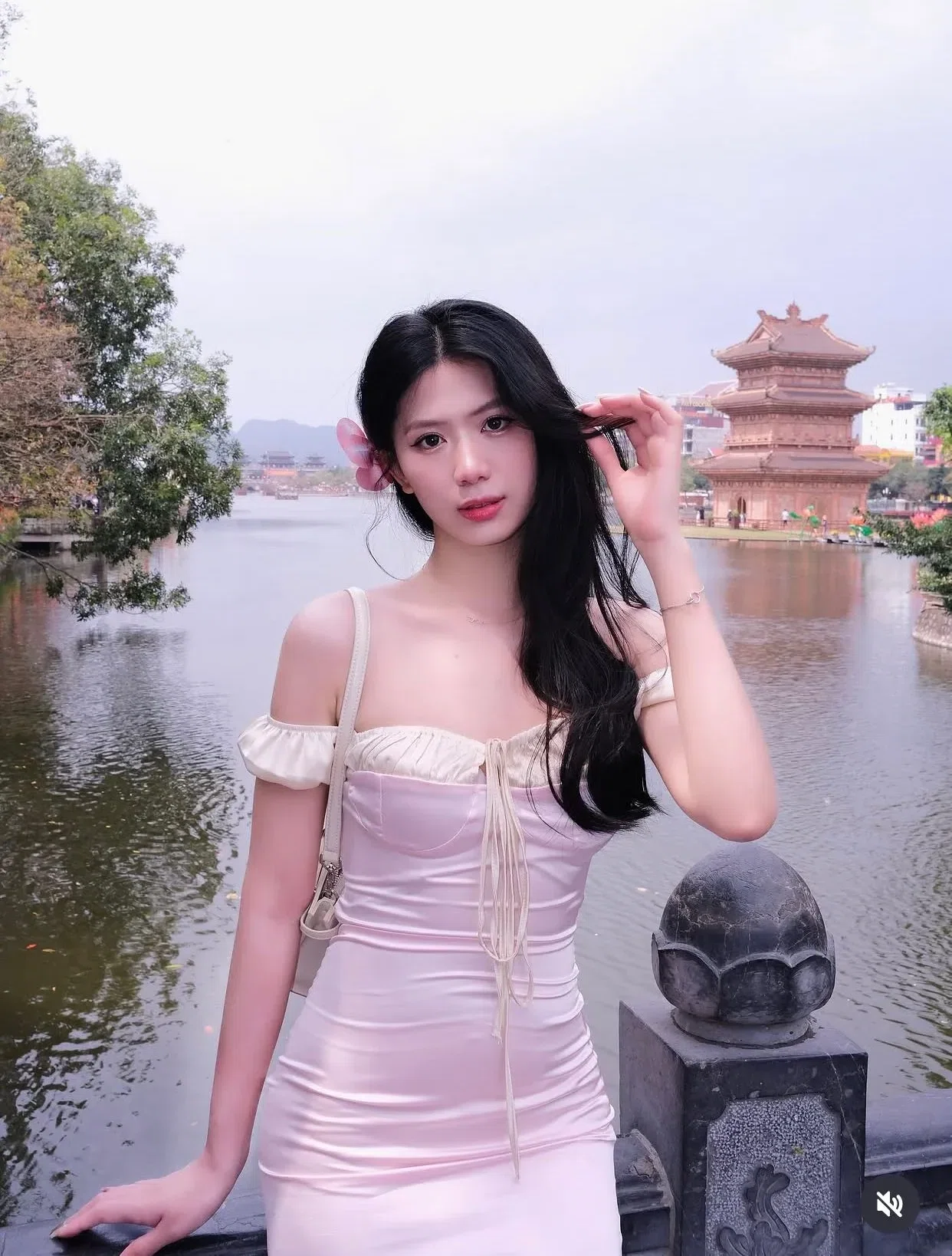 Pink Silk Dress 3