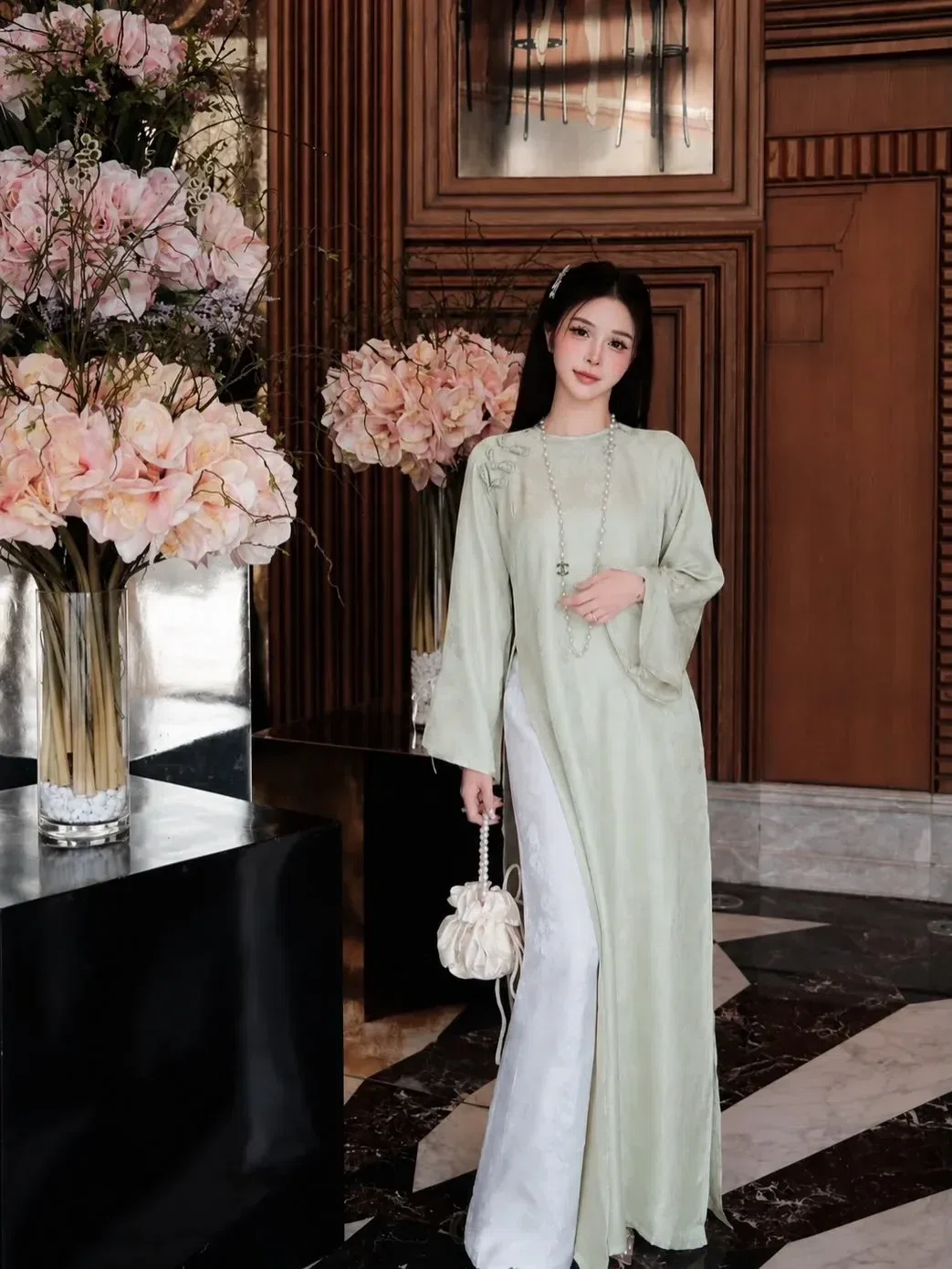 SET ÁO DÀI TƠ TẰM PHƯỢNG TIÊN 4