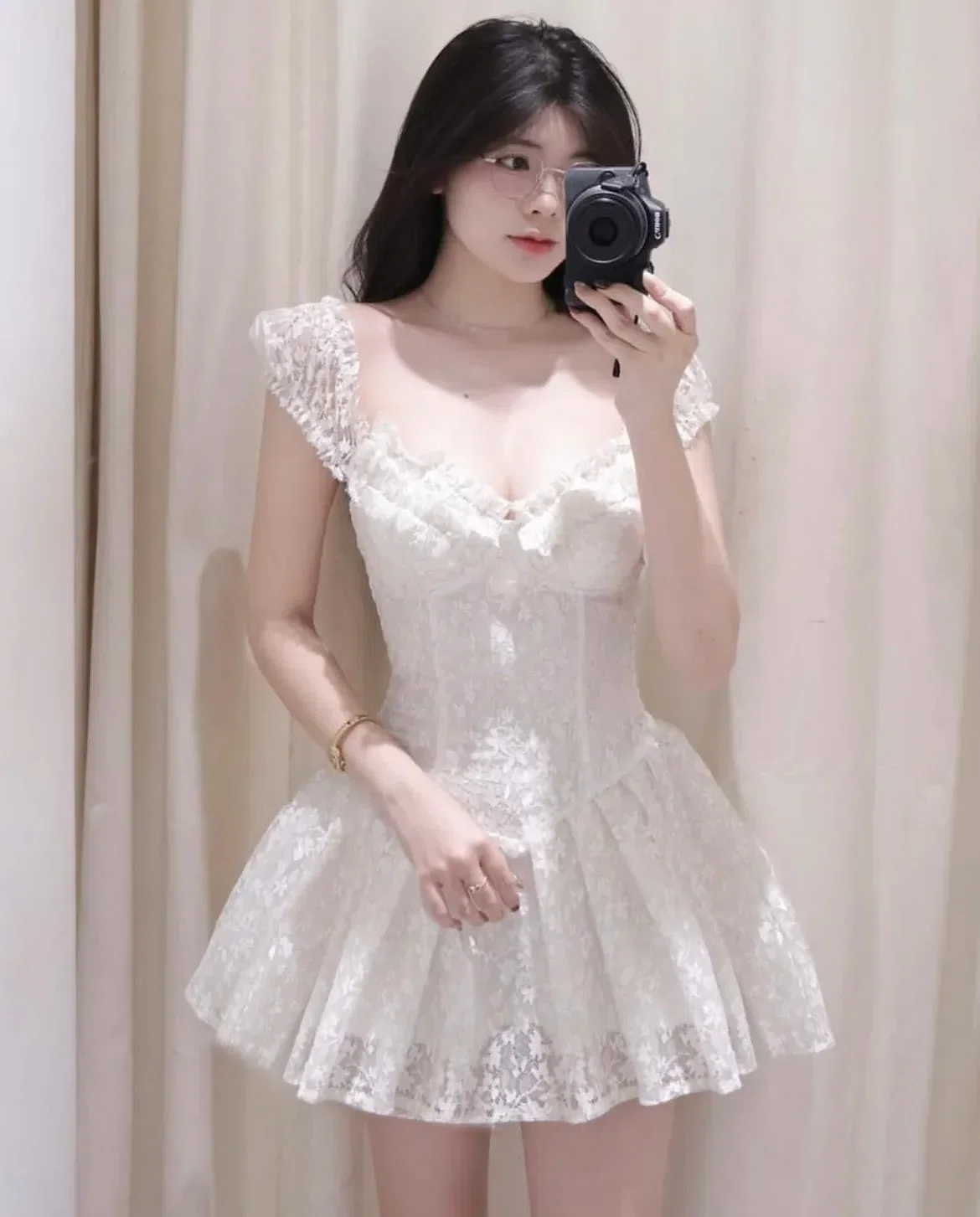@nin.dress sz S (màu trắng) 1