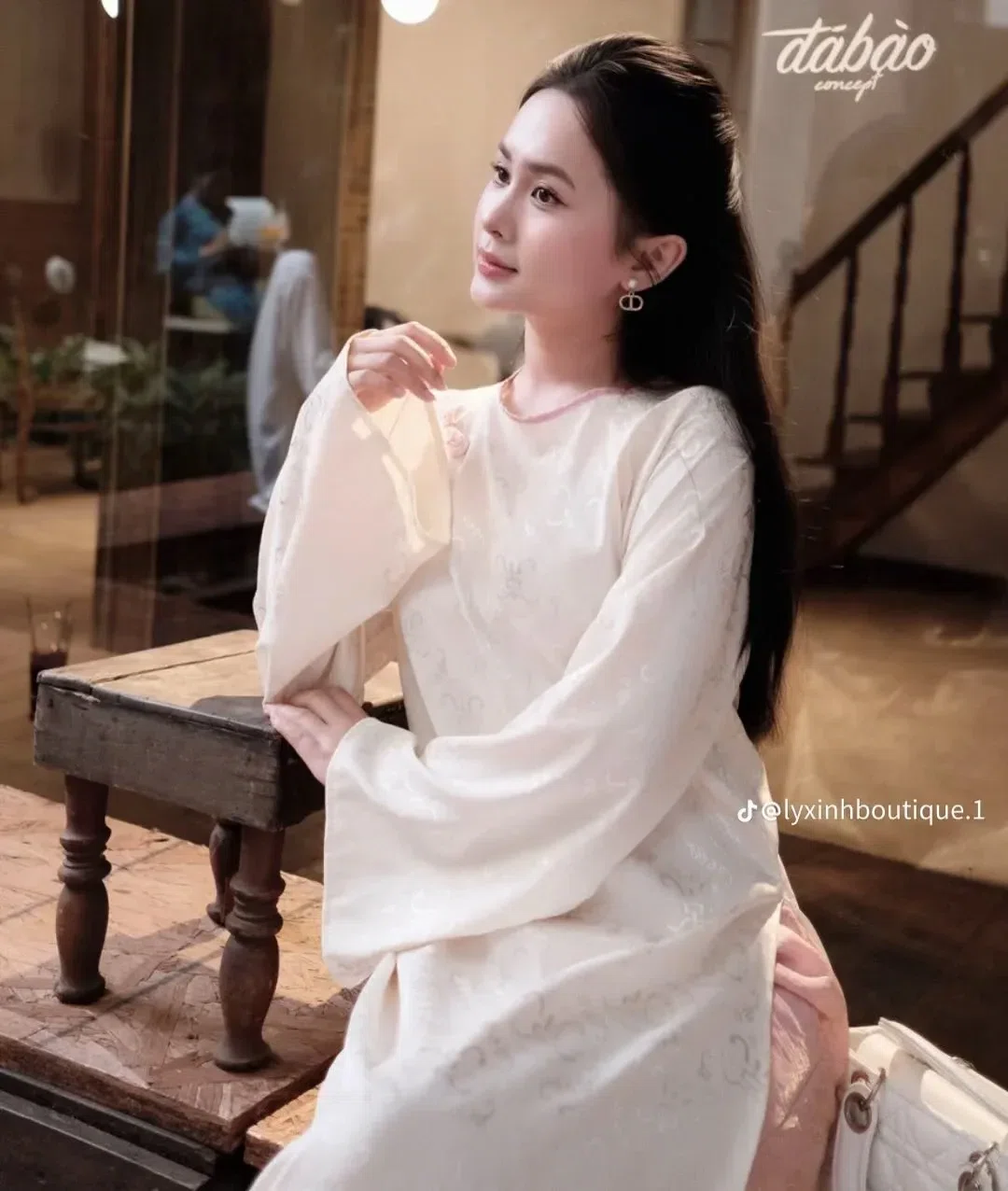 SET ÁO DÀI CÚC HỒNG 3