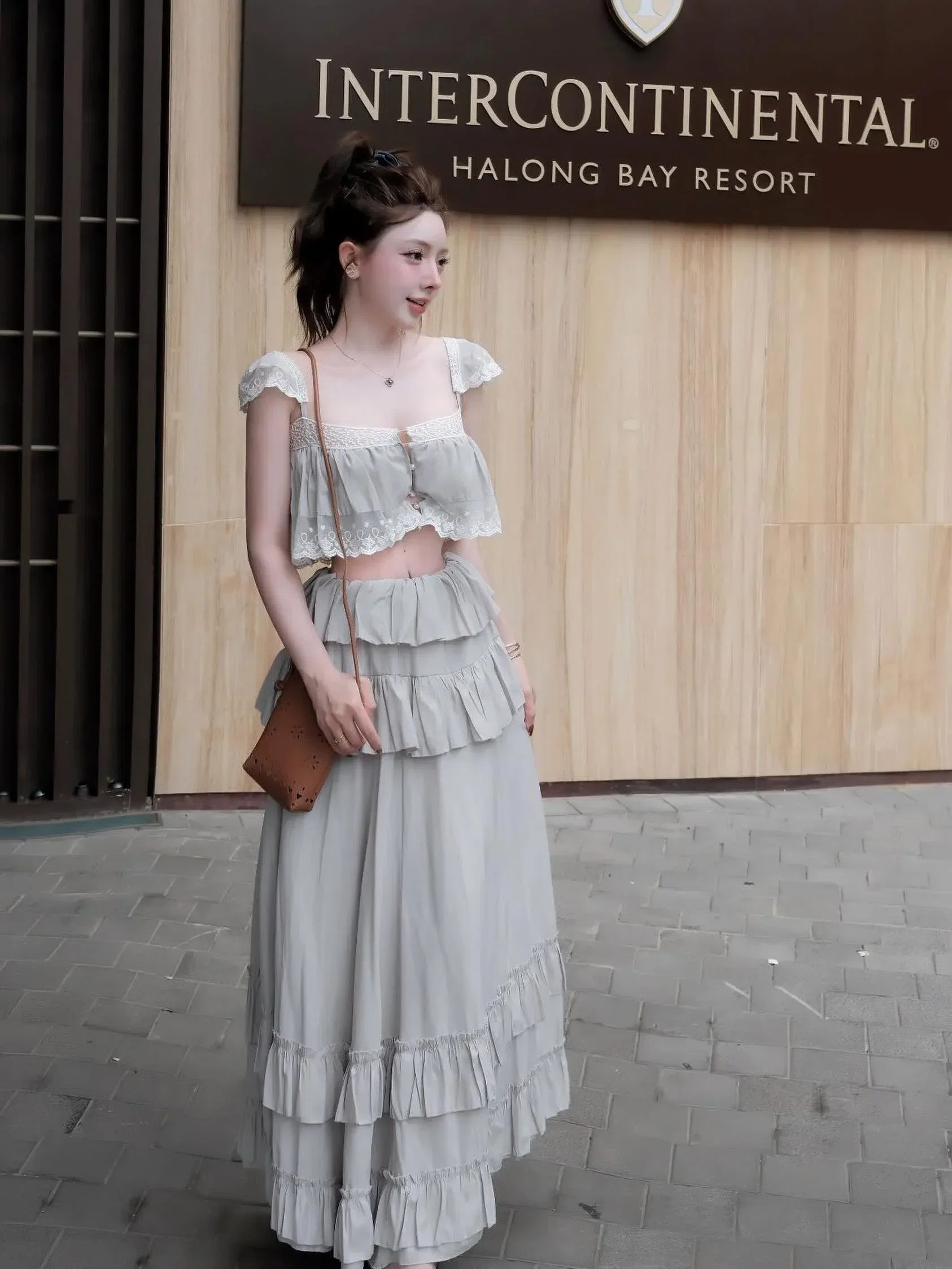 SET 2 DÂY PHỐI CHÂN VÁY DÀI ĐI BIỂN 1