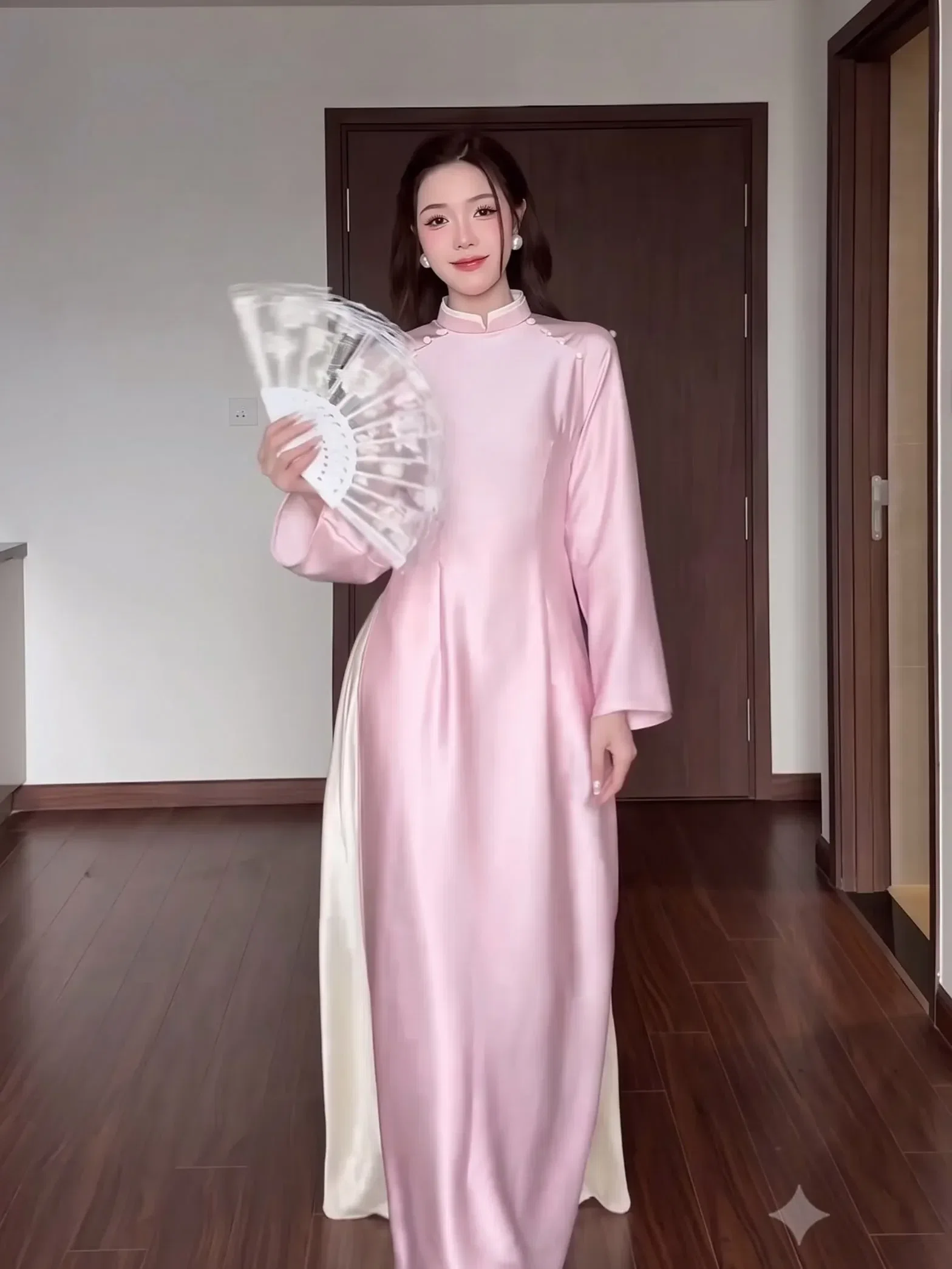ÁO DÀI TRÚC VY size S,M 1