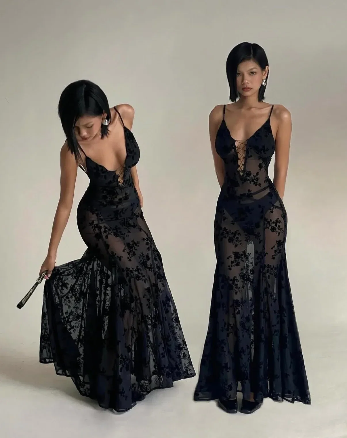 Black Swan 🦢 Black Rosie Dress - size M co giãn fit M, L 13