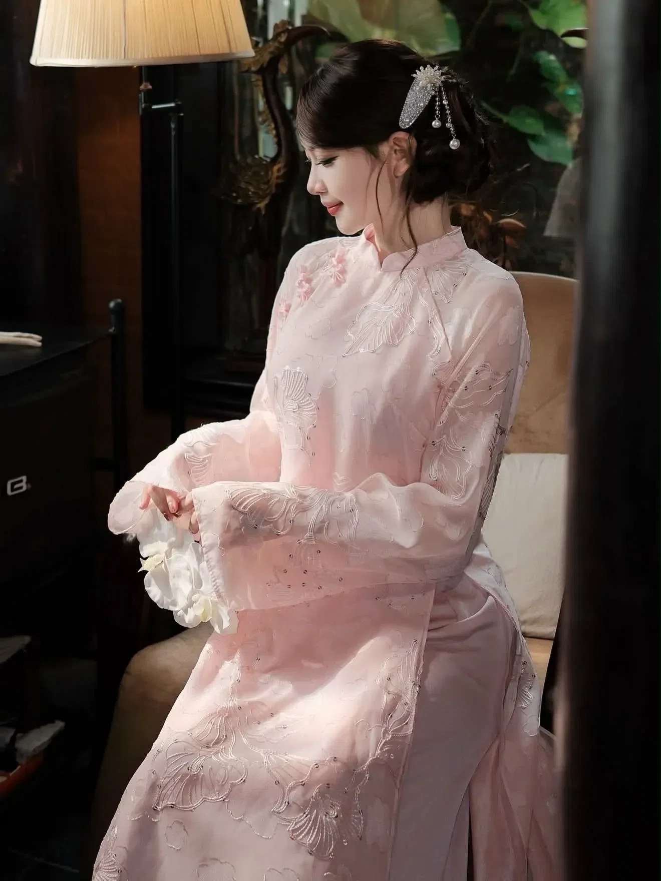 Áo dài chính chủ gia 🌰 tội gì mua gần chẹooo 🎀 1
