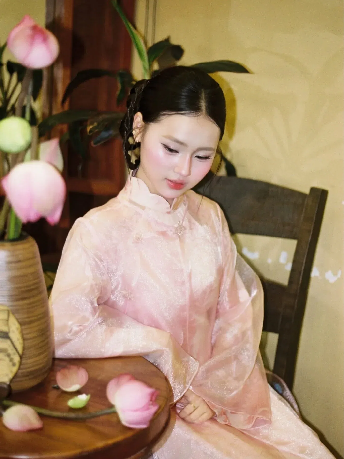 Áo dài VŨ HOA PHẤN size M fit S,M 9