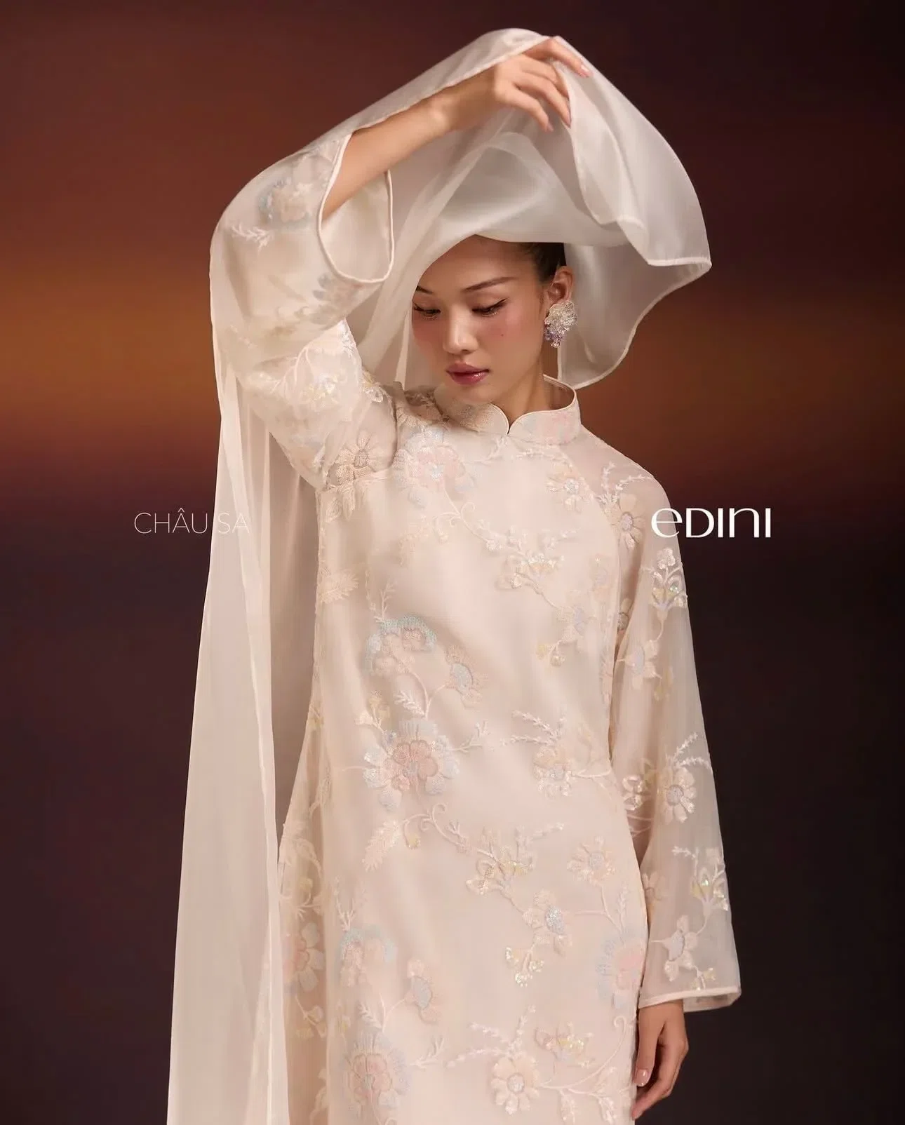 EDINI ÁO DÀI VÂN KHUÊ SIZE M 1