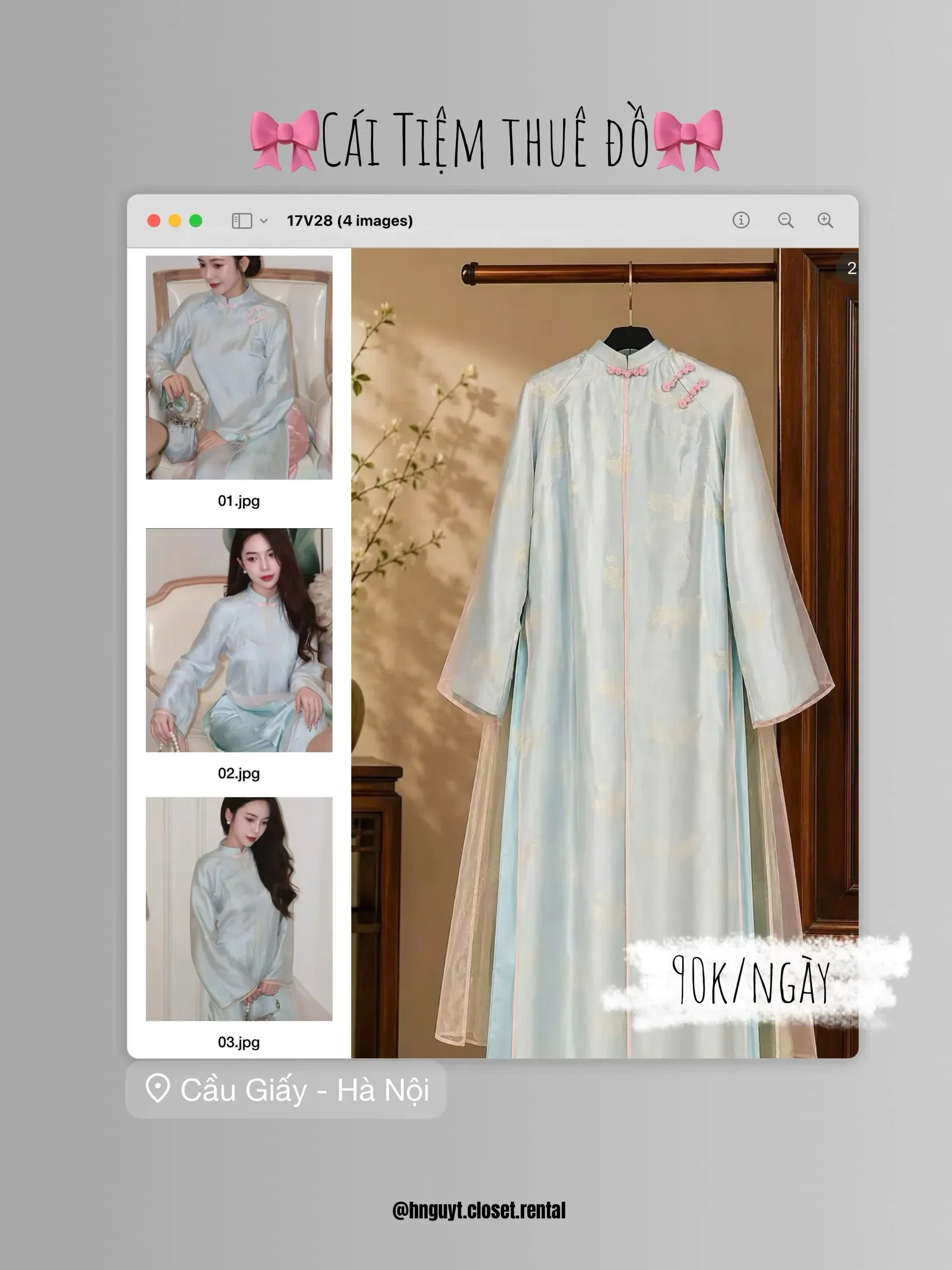 Shop: @hnguyt.closet.rental 1