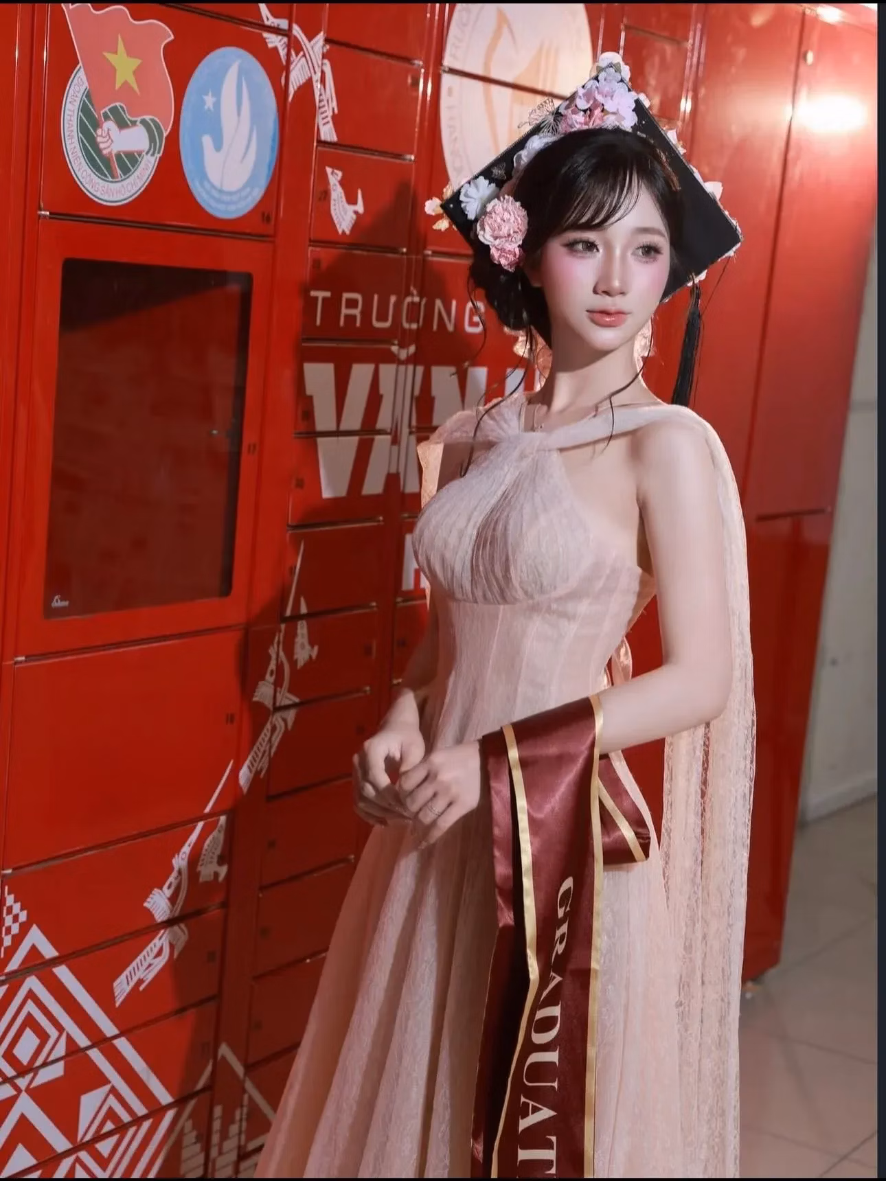 Brand: Sovintage House, Item Name: V462 CALIA Đầm ren lưới vạt Sò 5
