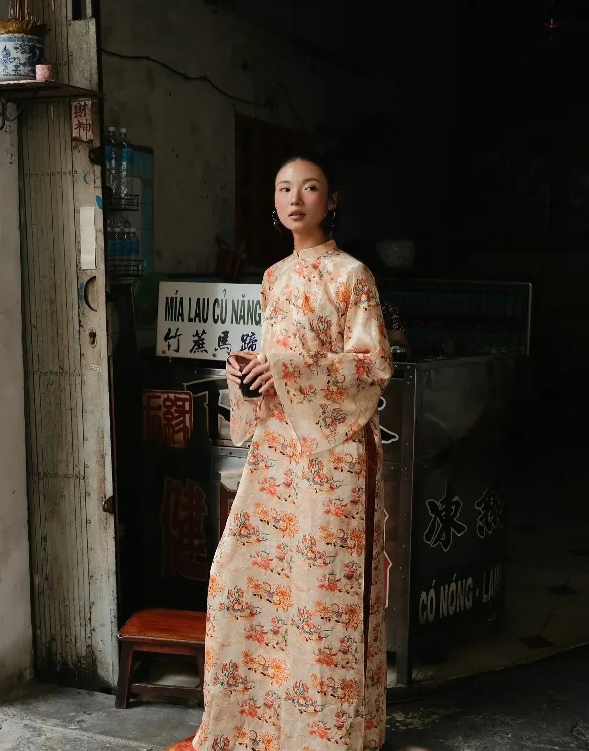 Áo dài Kim Thi Mã - size L form fit M, L 7
