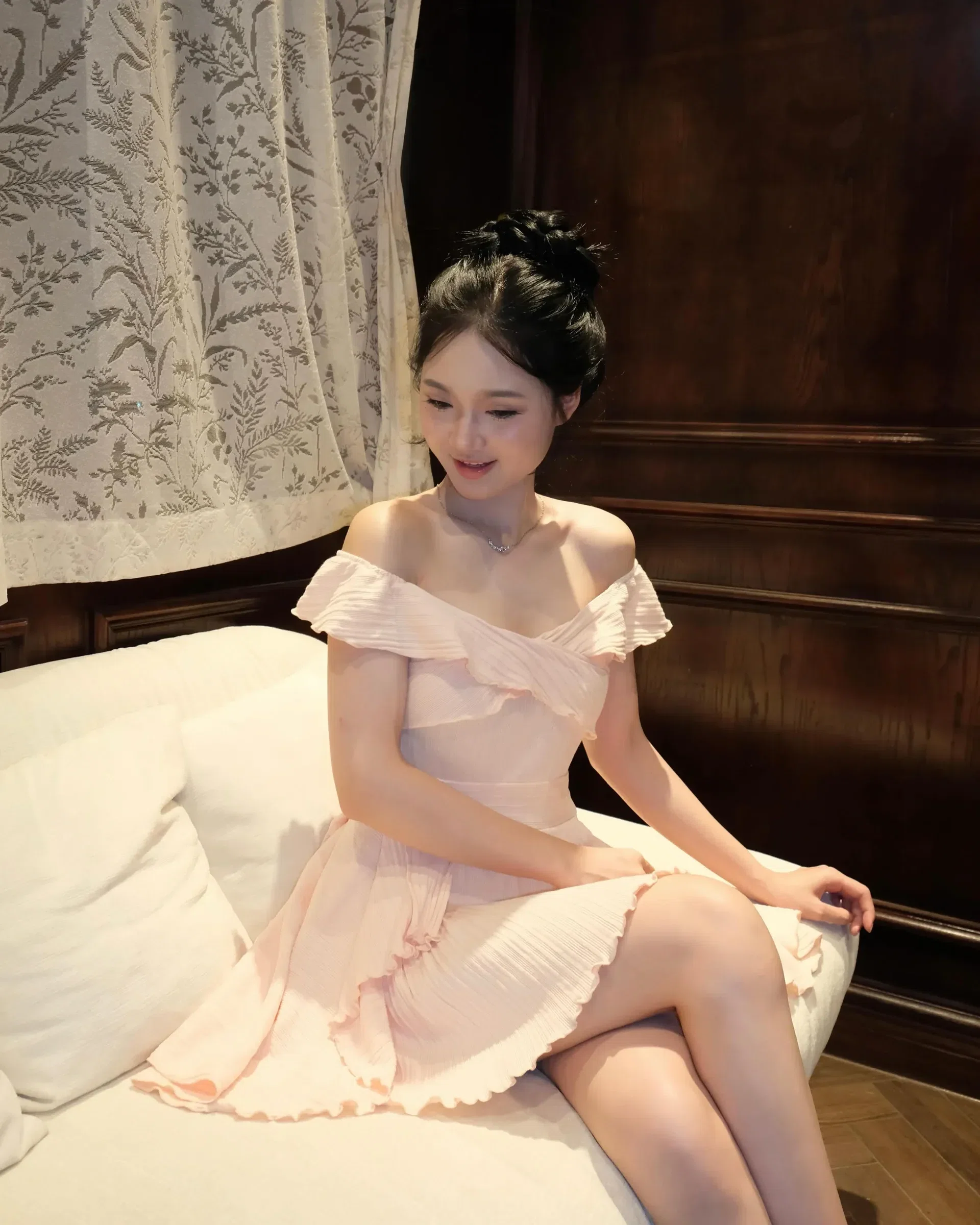 Váy trễ vai bèo dáng xoè 3