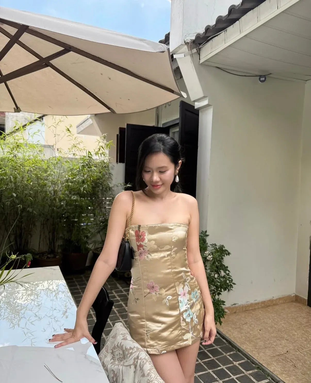 Champagne Dress - size L 15