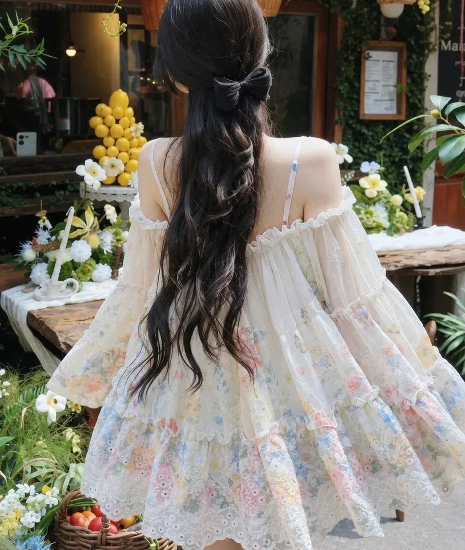 VÁY BABYDOLL REN 2S HOA NỔI 4