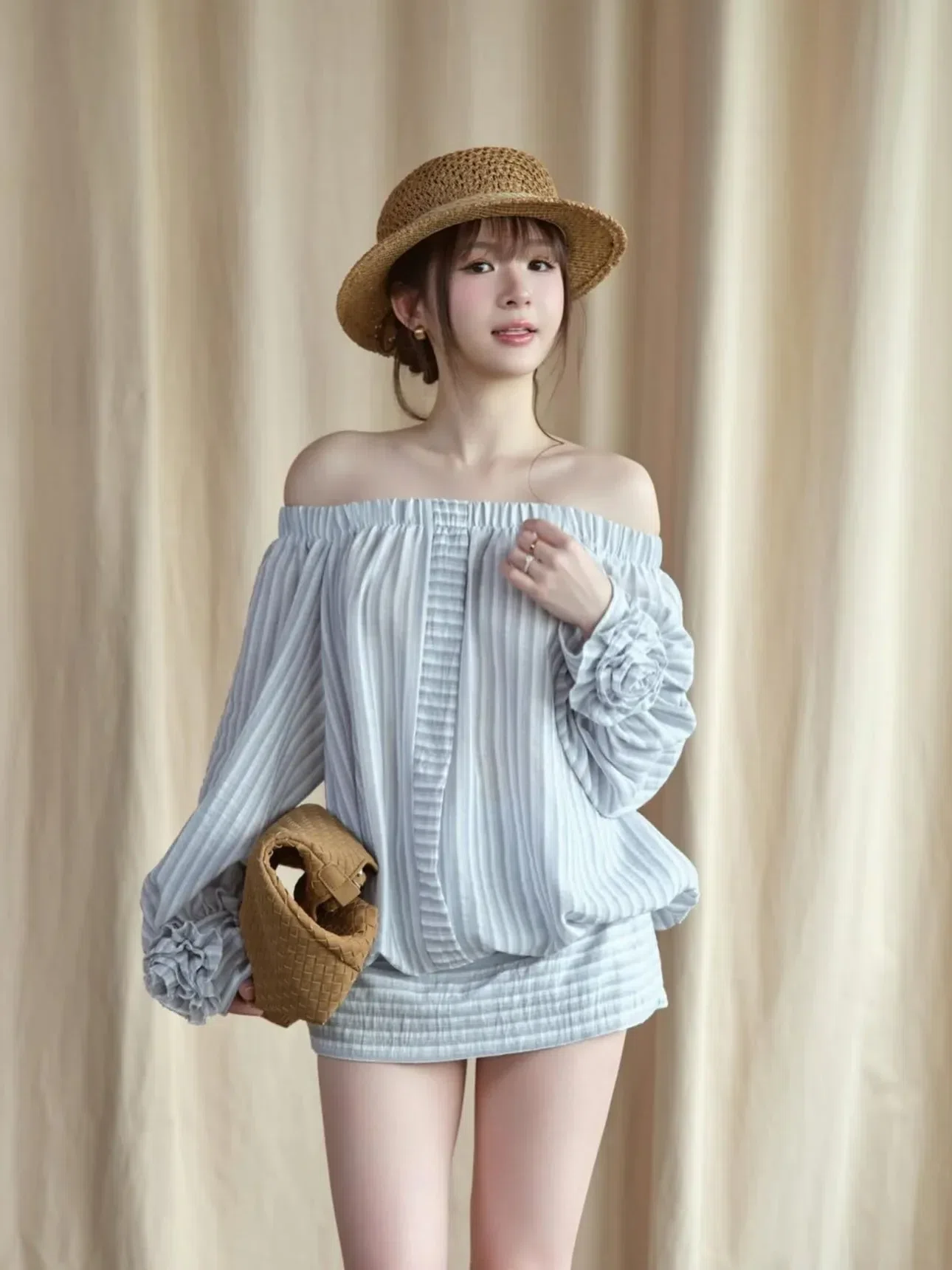 V603 Anlam Dress aguja xanh 1