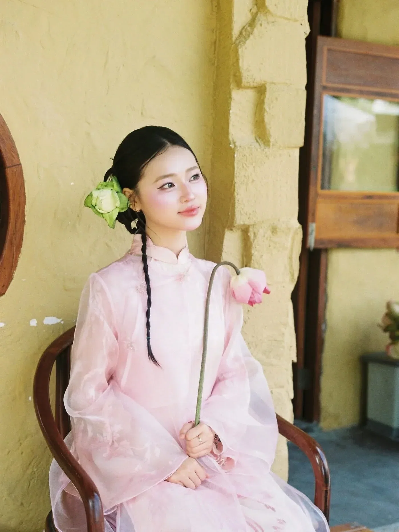 Áo dài Vũ Hoa Phấn - size L fit M L XL 17