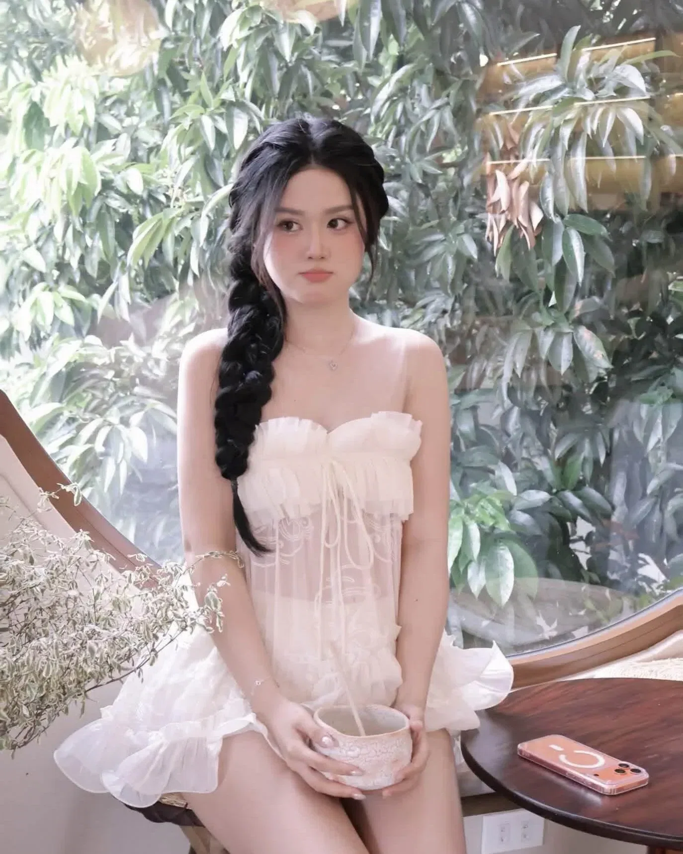 Áo bèo quây tơ x Quần bí ren bèo 3