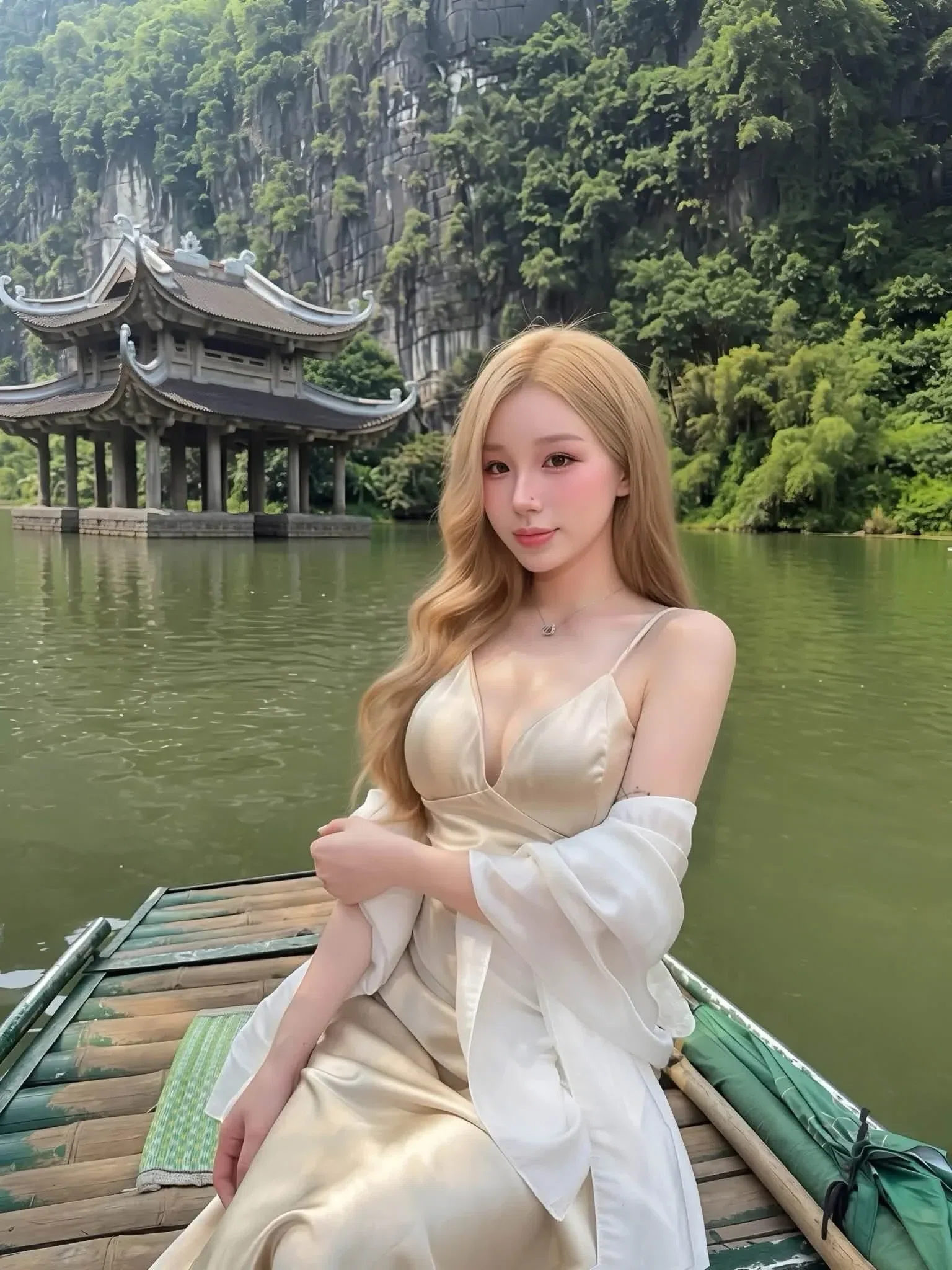 Váy lụa ngockem size S(V66), M(V327) 1