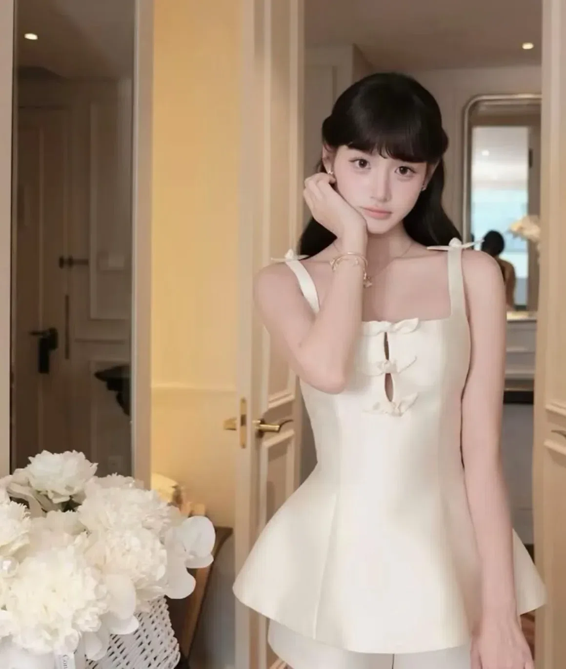 SET ÁO PEPLUM PHỐI NƠ KÈM QUẦN SHORT 3