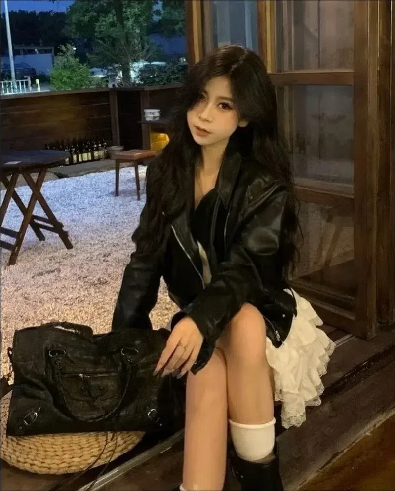 Áo da phối outfit gì cug hợp ạa🤍 3
