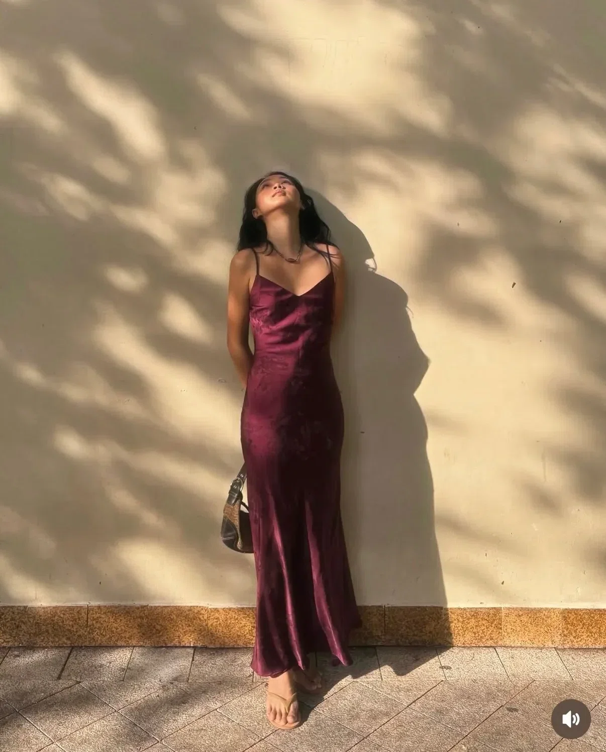 Burgundy 🍾 Luna Dress - size L (tím đậm) 5