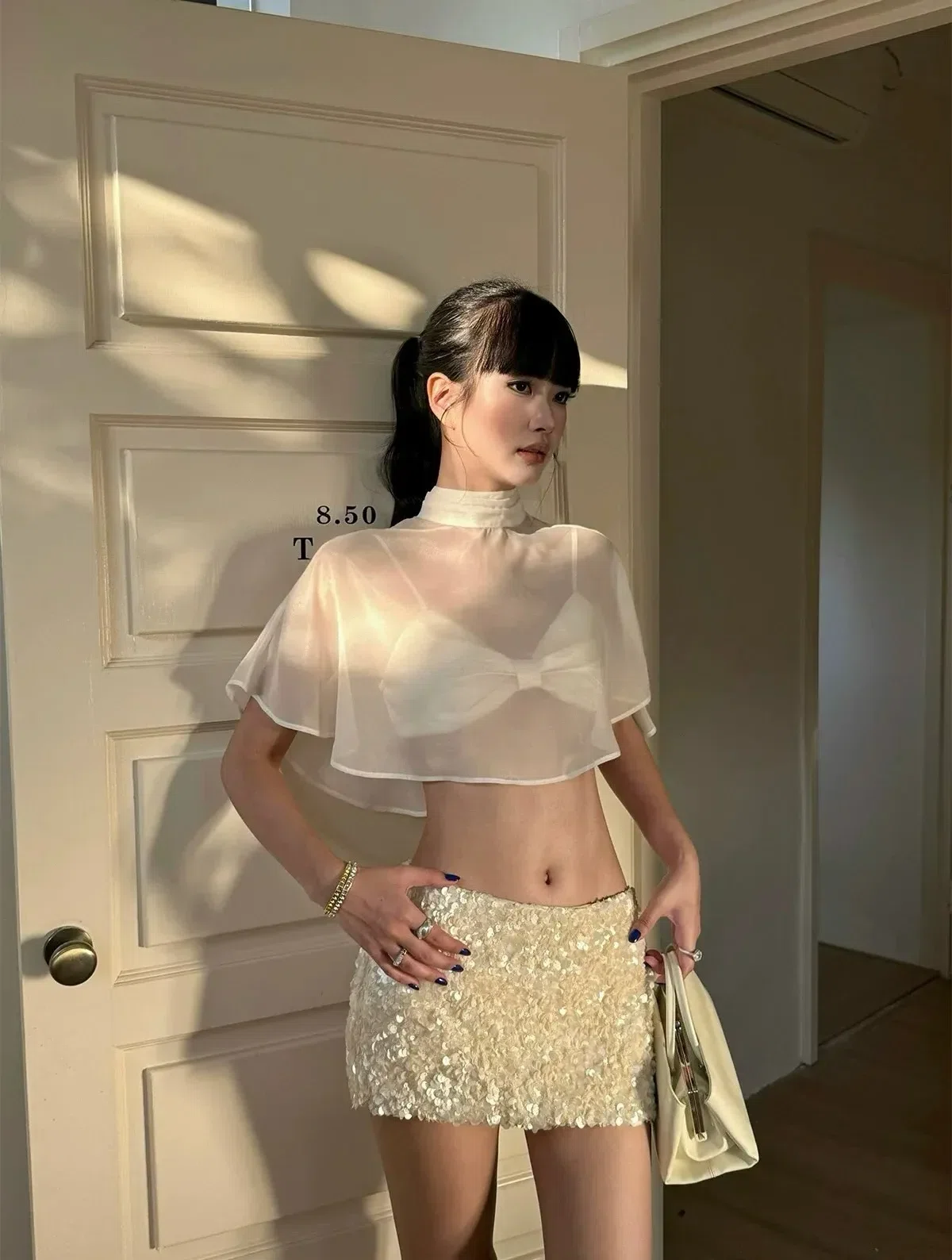 Váy sequin kèm cape SK0009 1