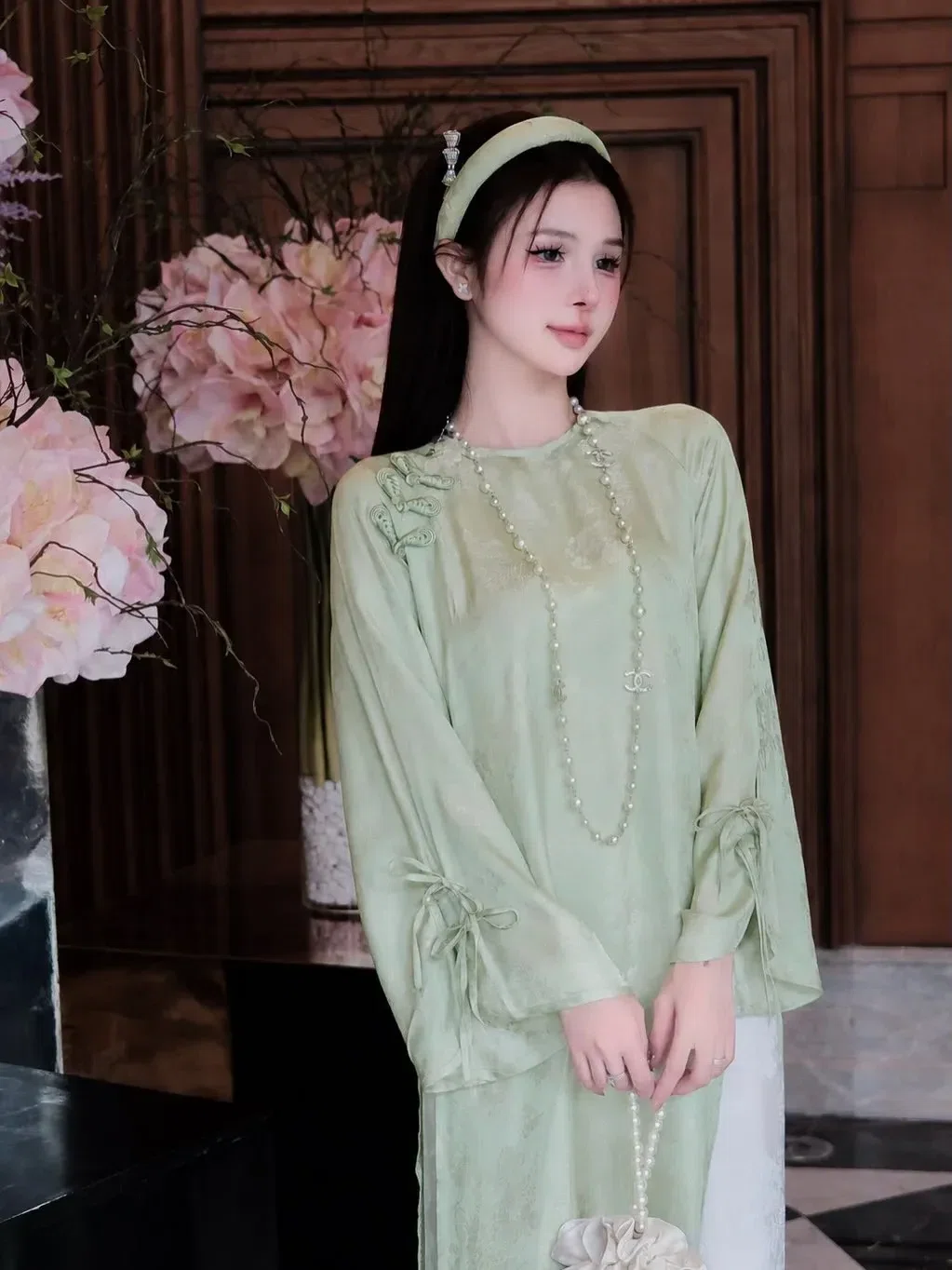 SET ÁO DÀI TƠ TẰM PHƯỢNG TIÊN 3