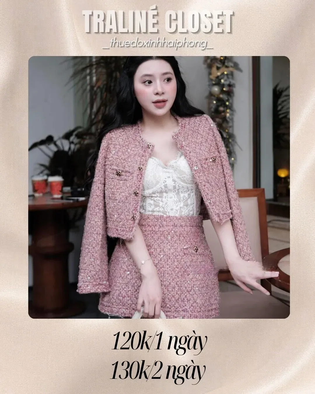 Đông nì sao mà thiếu dc set dạ tweed siu sang chuẩn hàng QCCC ạ 1