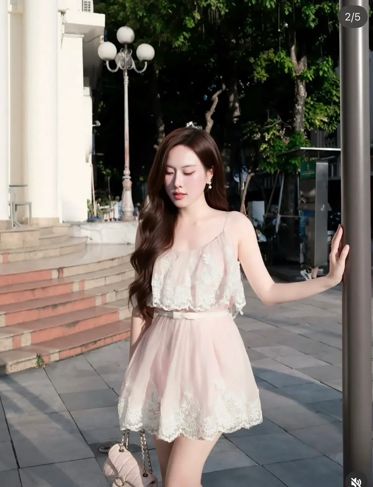 Betty Club Ophelia Dress màu hồng - size 1 fit <60kg 6