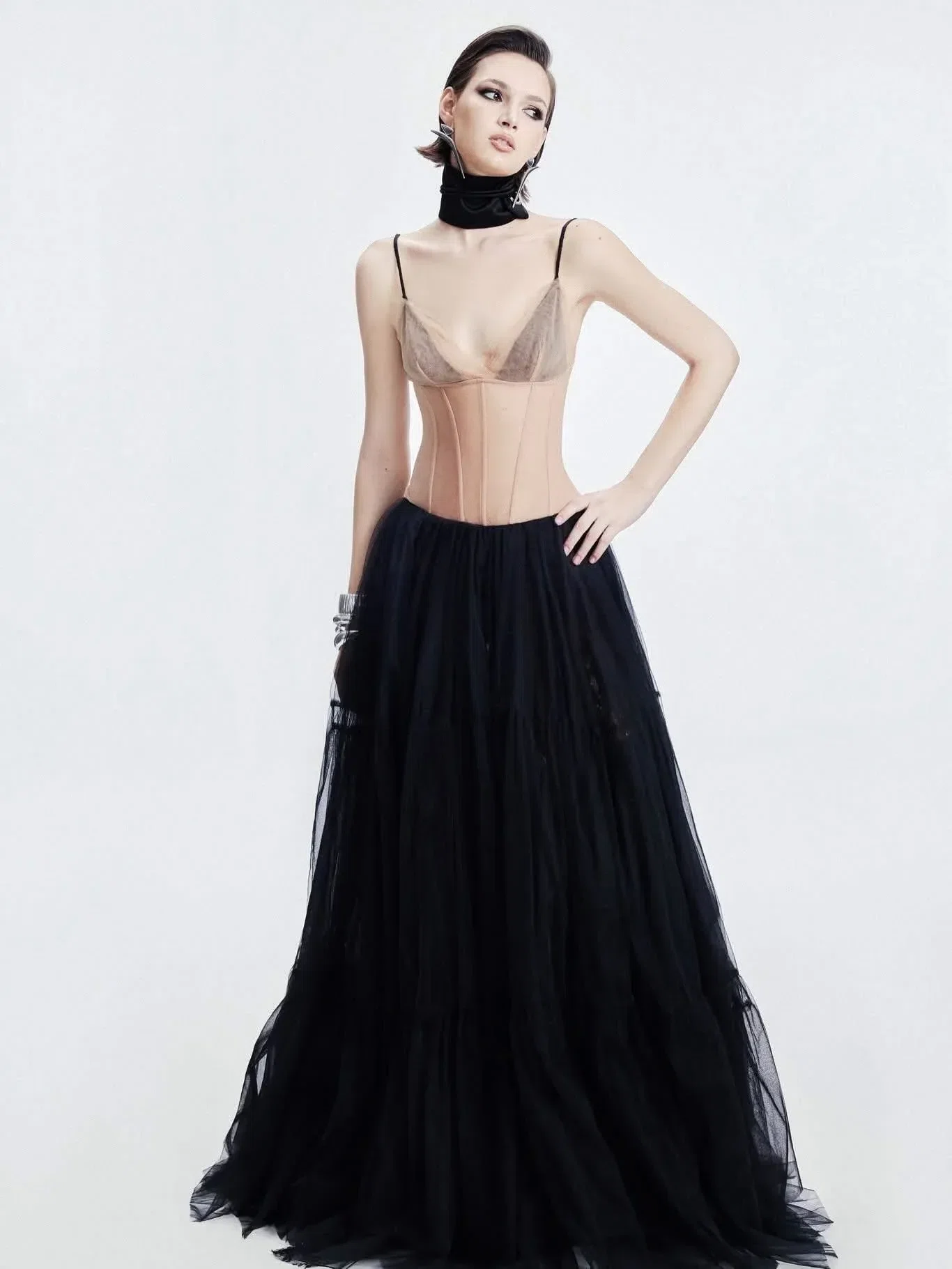 SHEER ECLIPSE DRESS - Size L 6