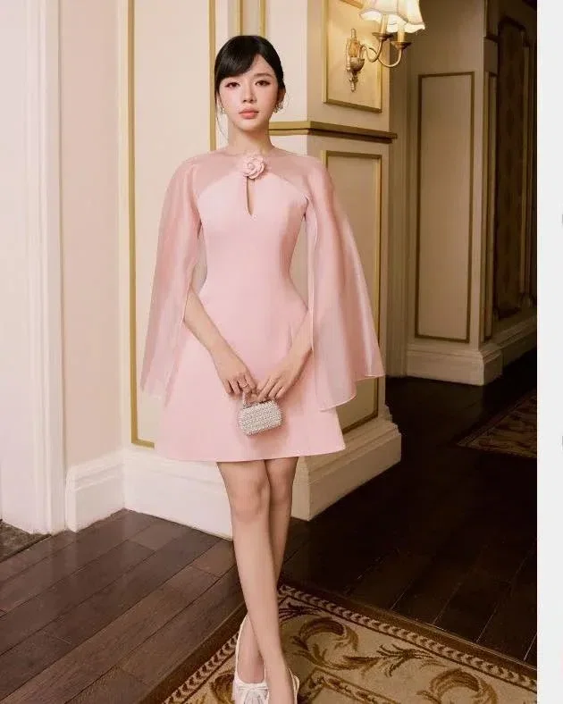 JM – Đầm Hồng size M, Be size L, thuê 250.000 VND/24h 5