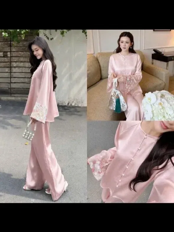 4 Màu ( Xanh dương - Xanh lá - Hồng - Trắng) pháp phục tay phối kim sa🌷
_______ 5