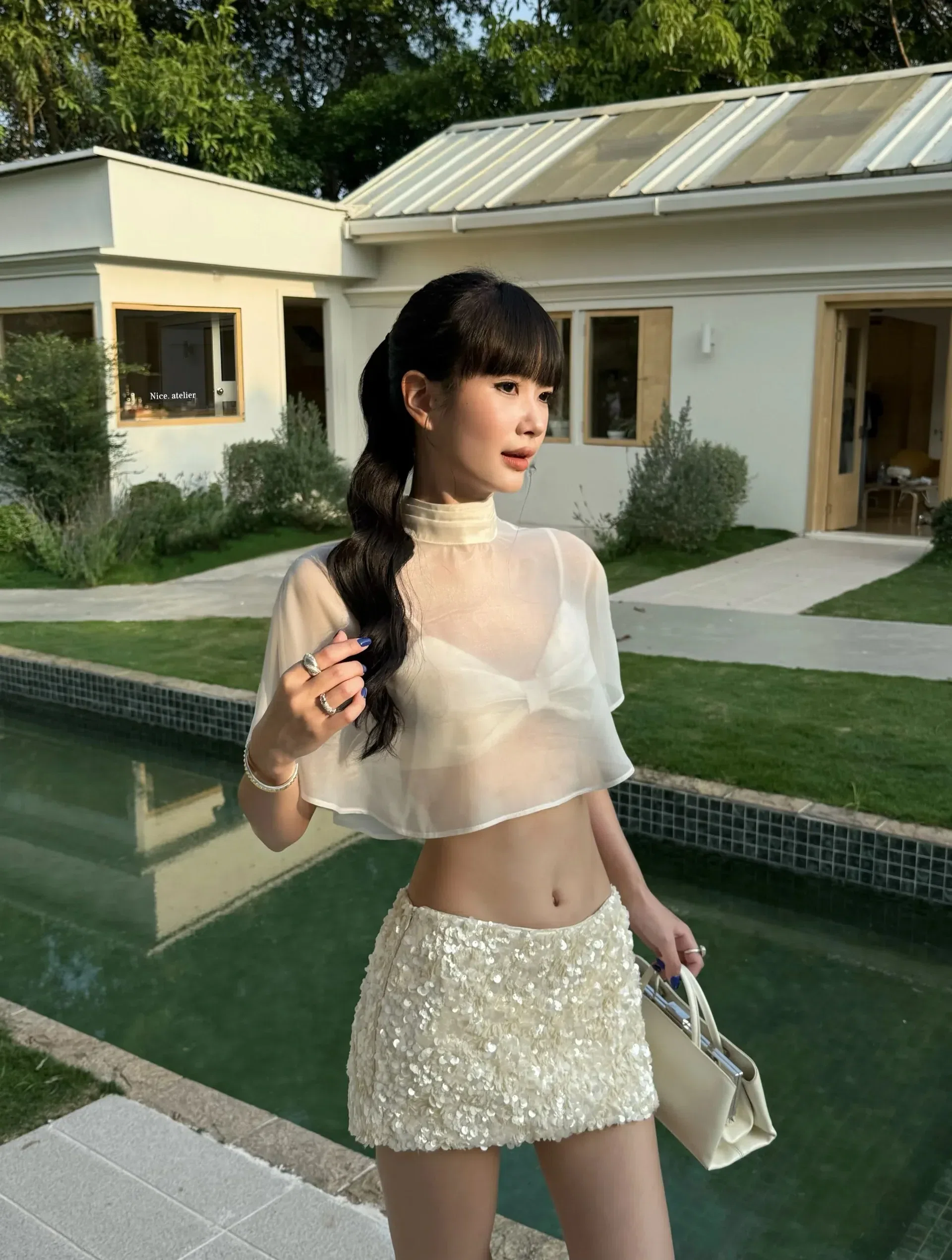 Váy sequin kèm cape SK0009 3