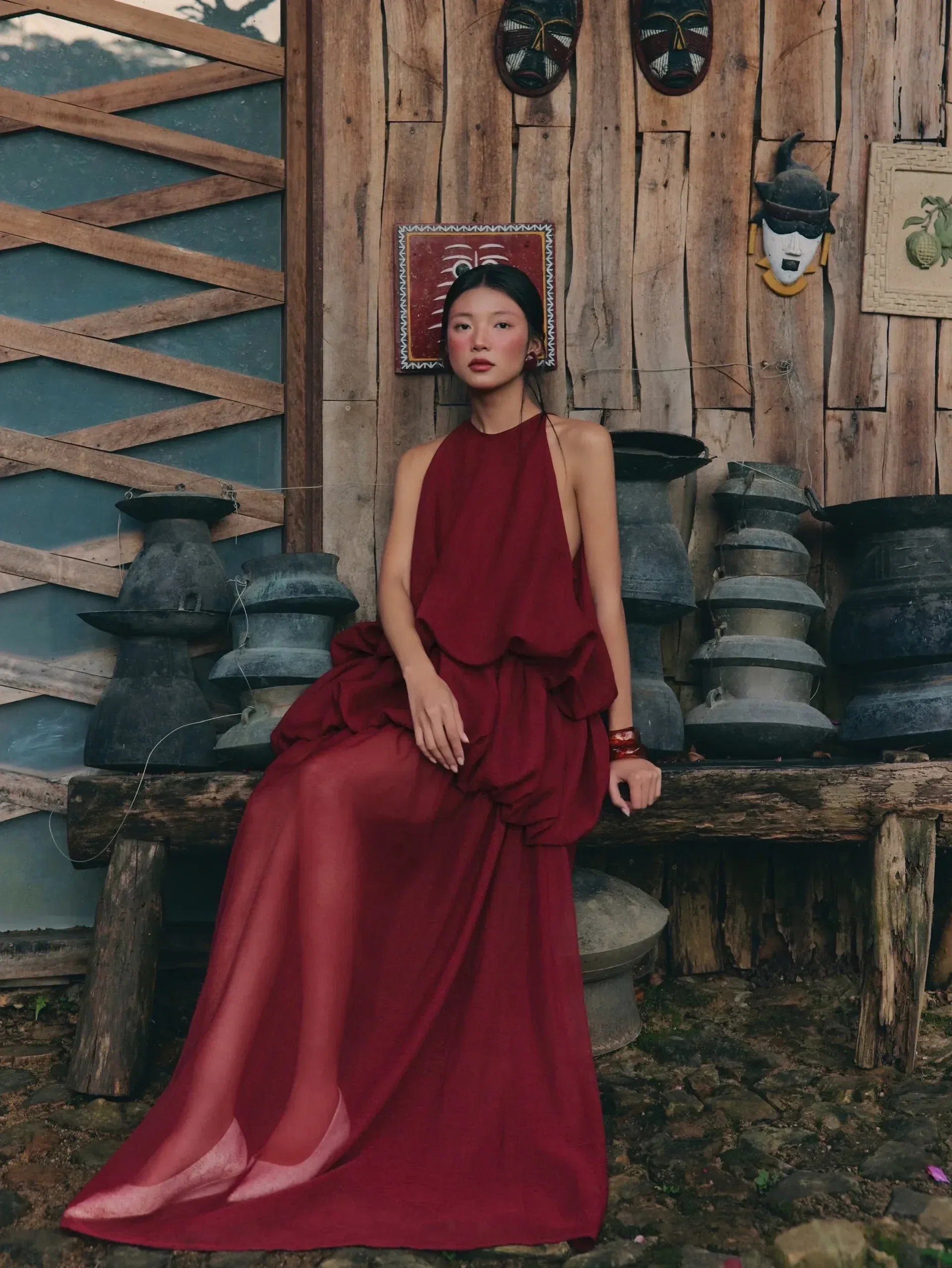 Đầm Bích đỏ - size L (ngực 88-94) 13