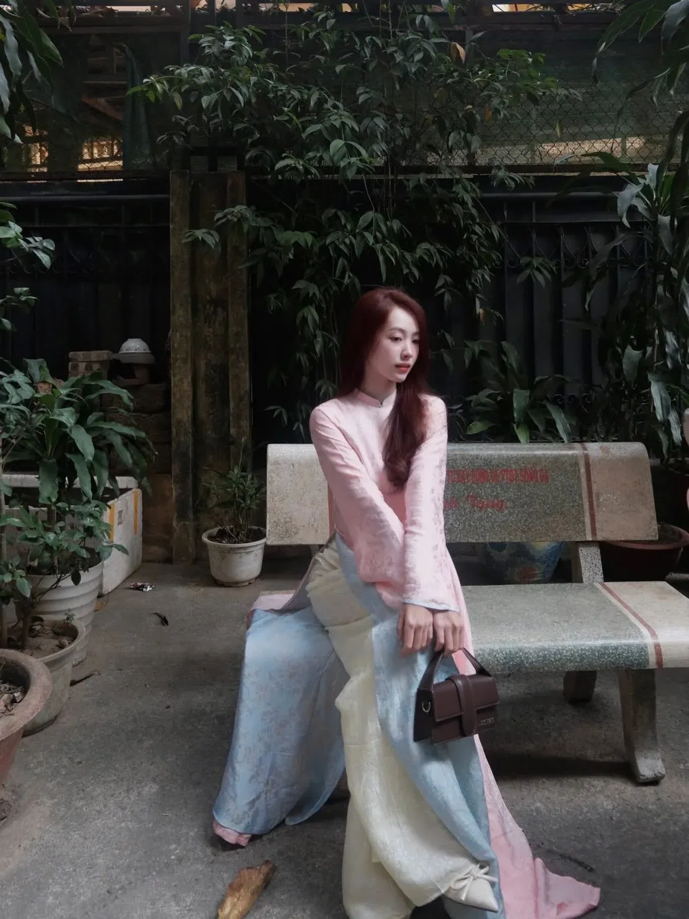 Áo dài Nguyệt Đào - size L (số đo max 94-75) 4