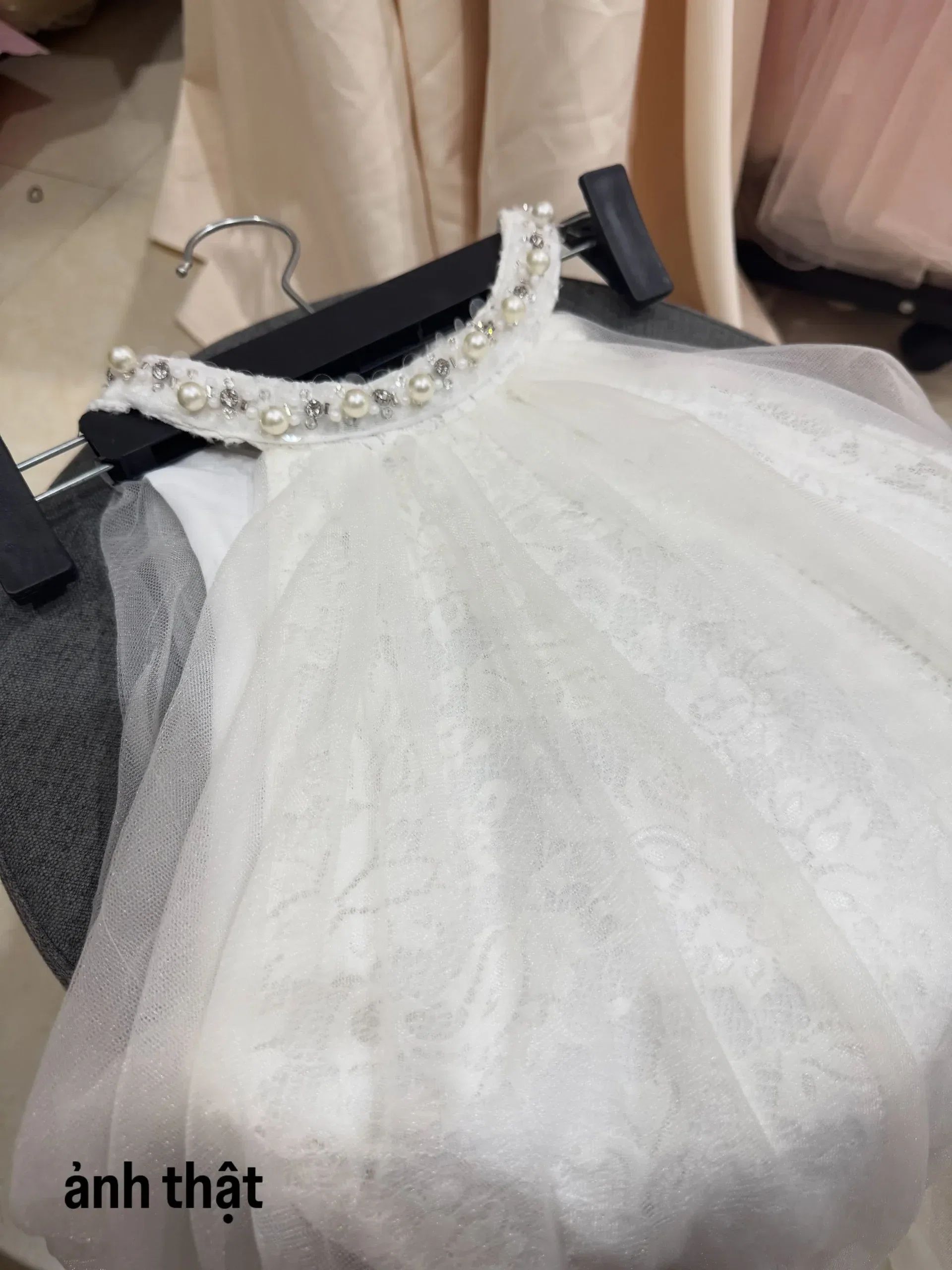 Váy yếm cổ đá size S 7