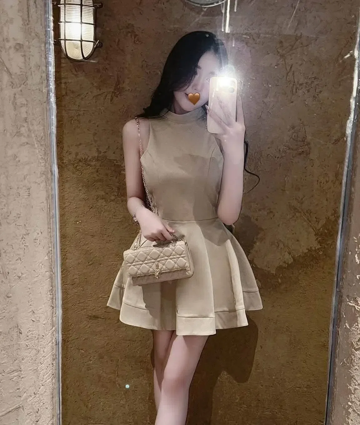 VÁY KAKI HỞ LƯNG CÓ NƠ 3